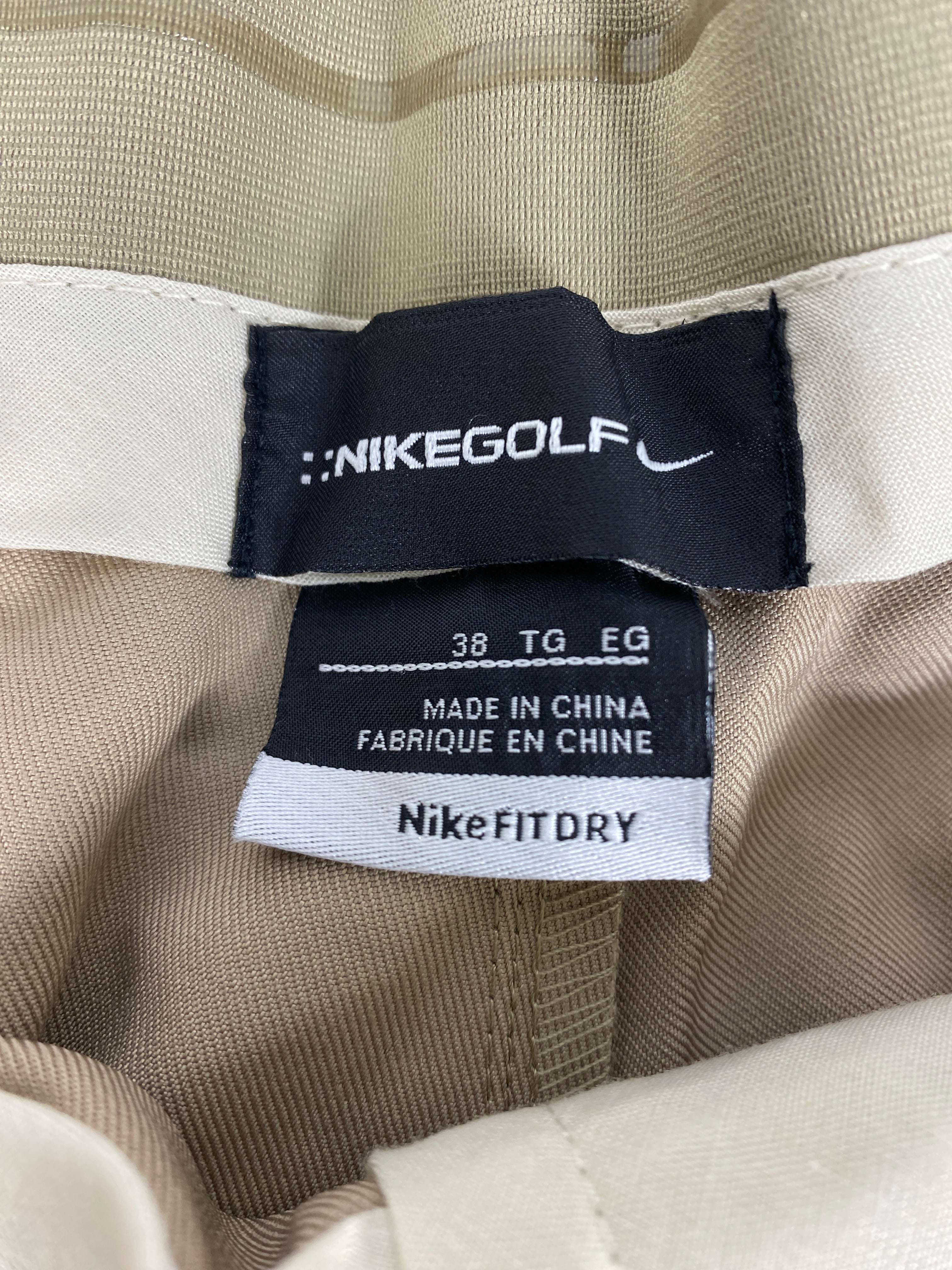 Nike Golf Dri-Fit Pleated Khaki Shorts Men's Size 38