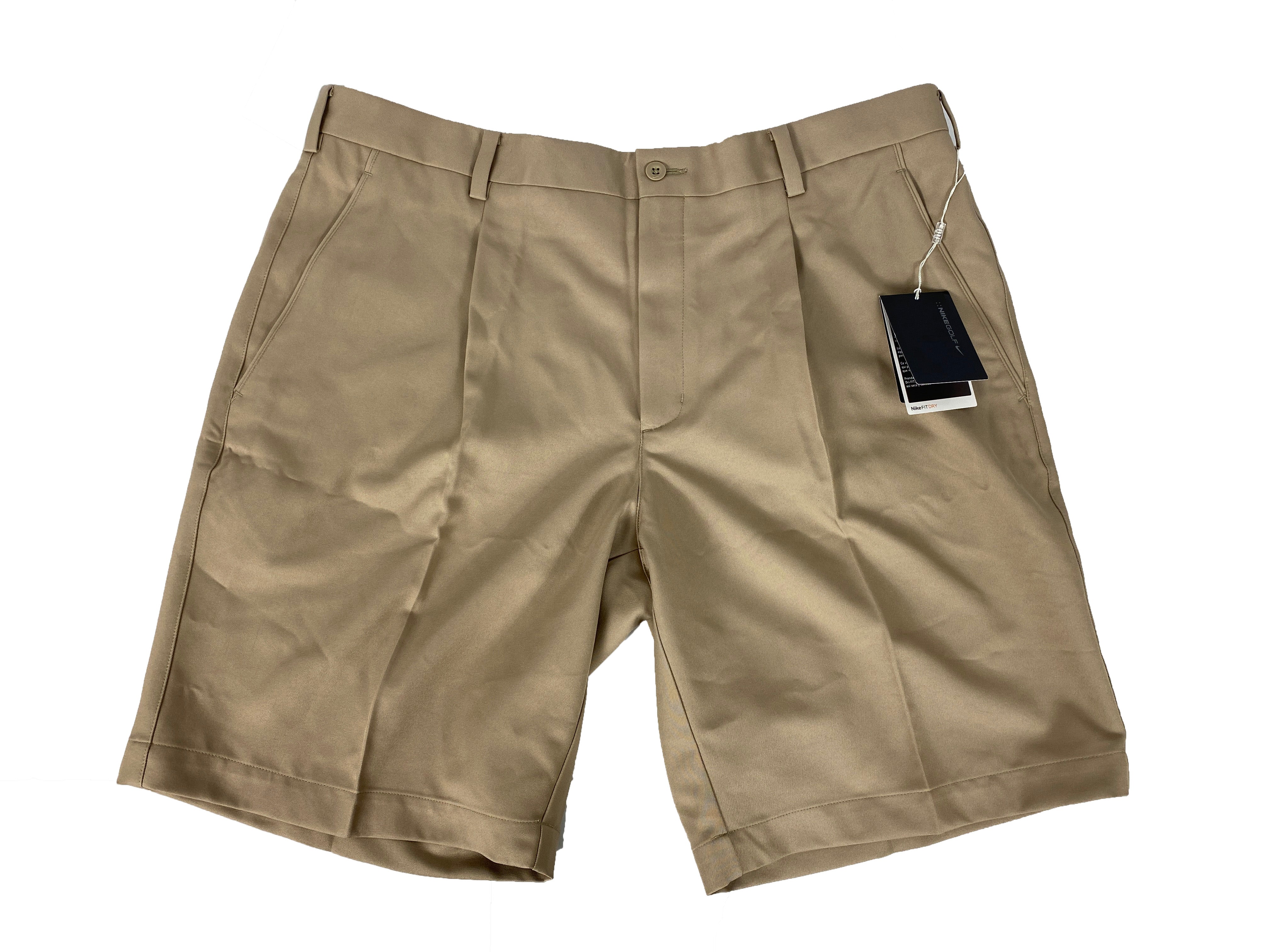 Nike Golf Dri-Fit Pleated Khaki Shorts Men's Size 30