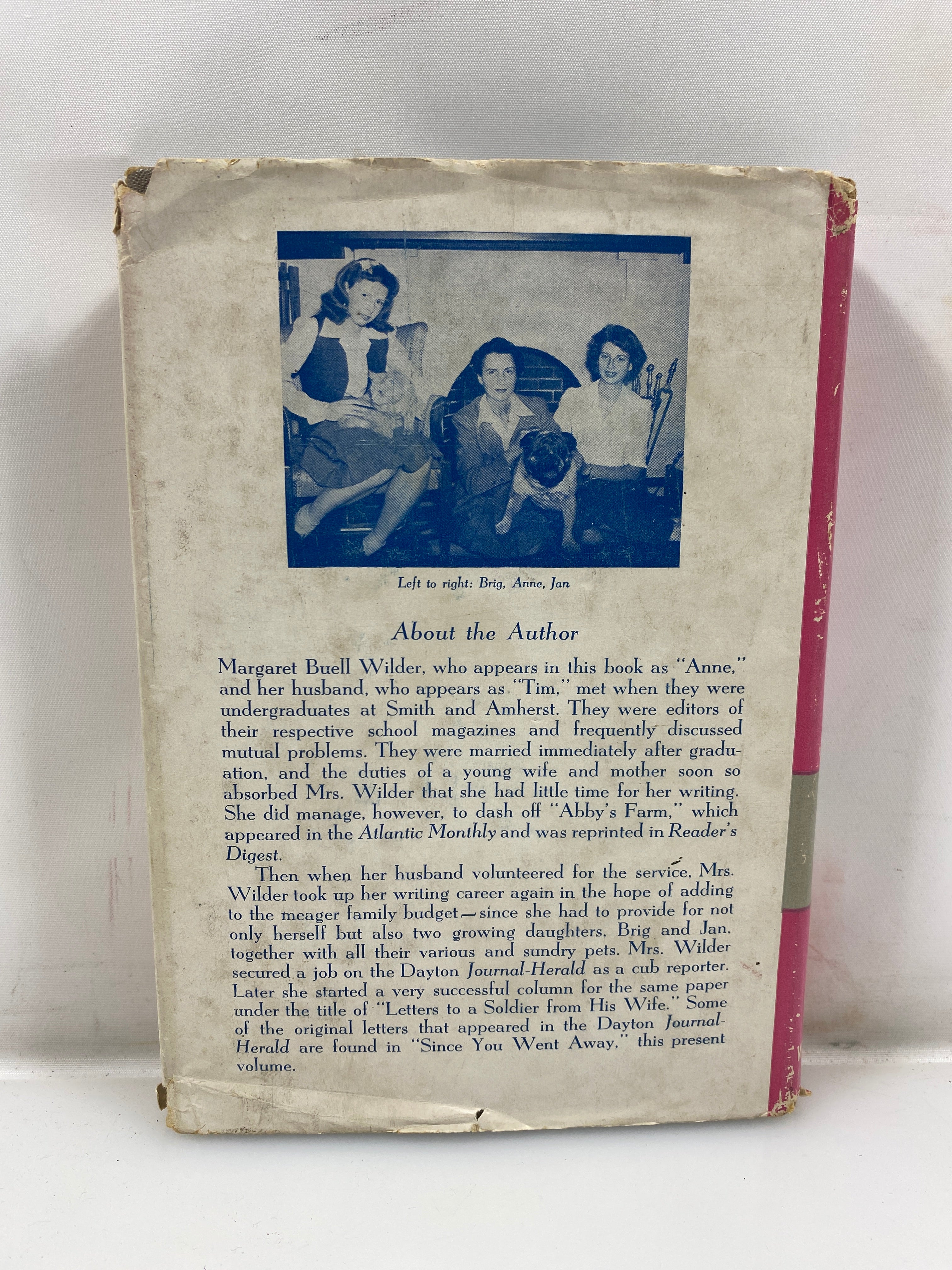 Since You Went Away Margaret Wilder 1943 HCDJ