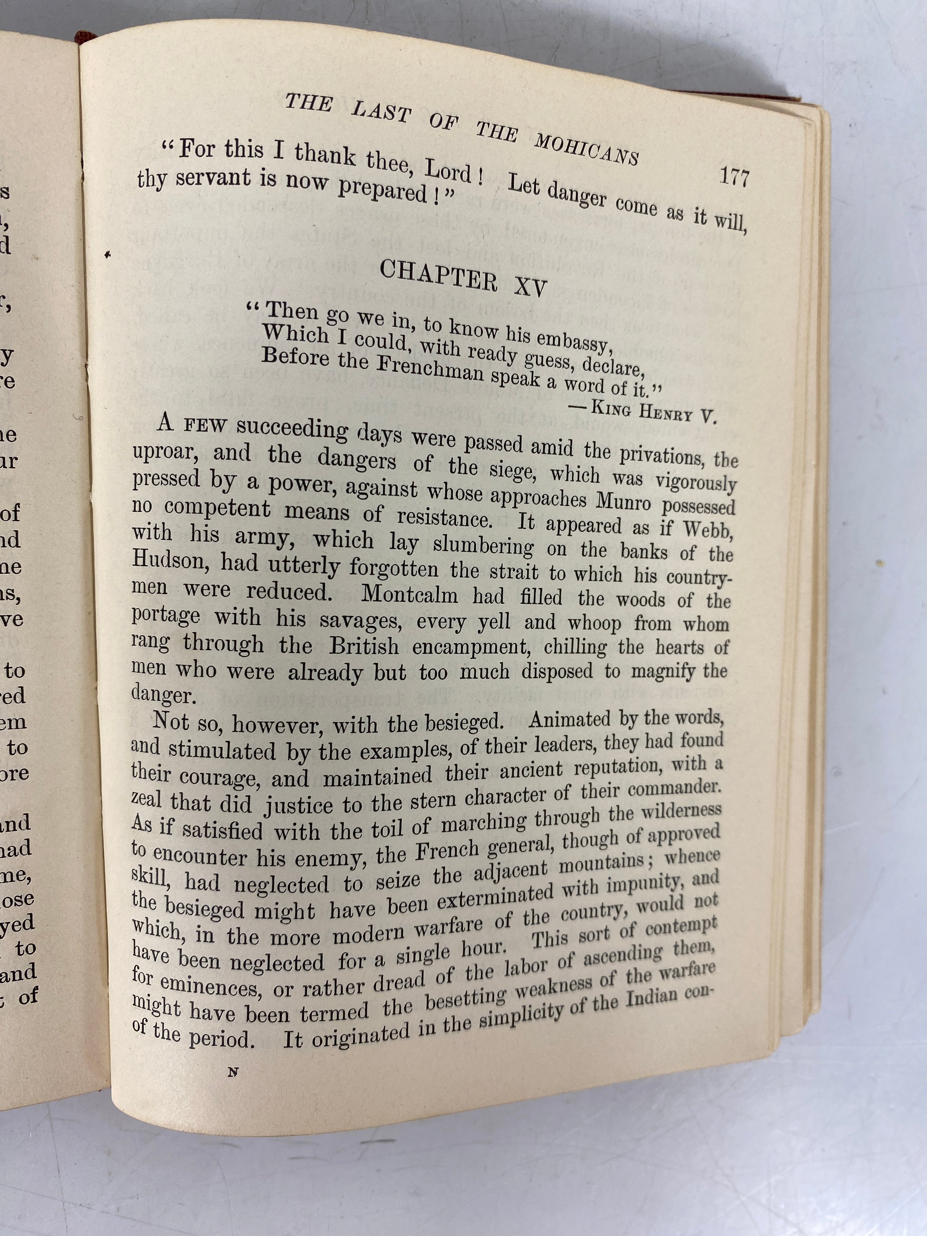 Cooper's Last of the Mohicans 1906 Macmillan Company Antique HC