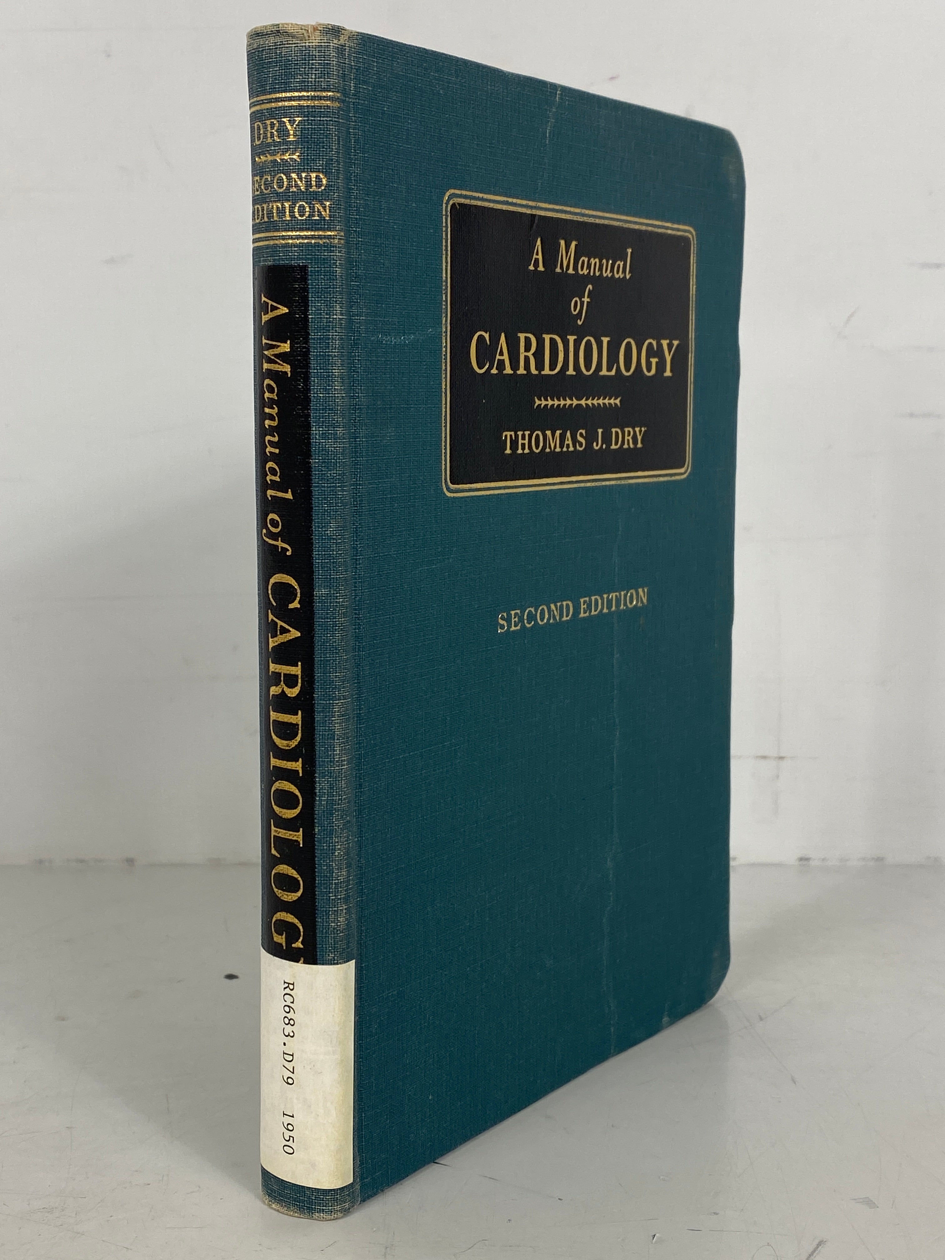 A Manual of Cardiology by Thomas Dry 1950 Second Edition SC