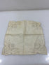 Vintage 1910s Tan Linen Handkerchief with Lace Details