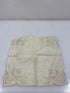 Vintage 1910s Tan Linen Handkerchief with Lace Details