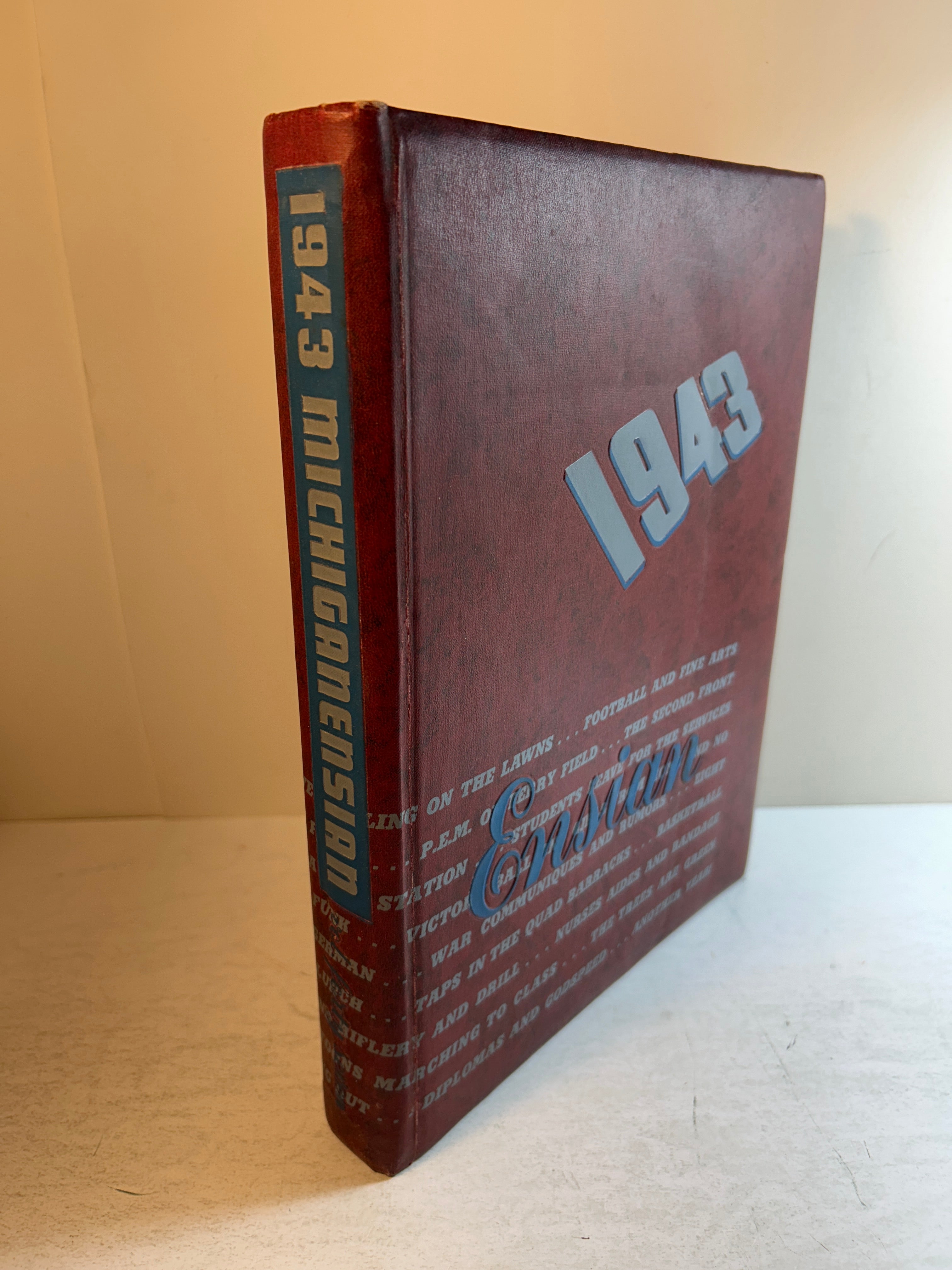 1943 "Michiganesian" University of Michigan Yearbook Ann Arbor, MI HC