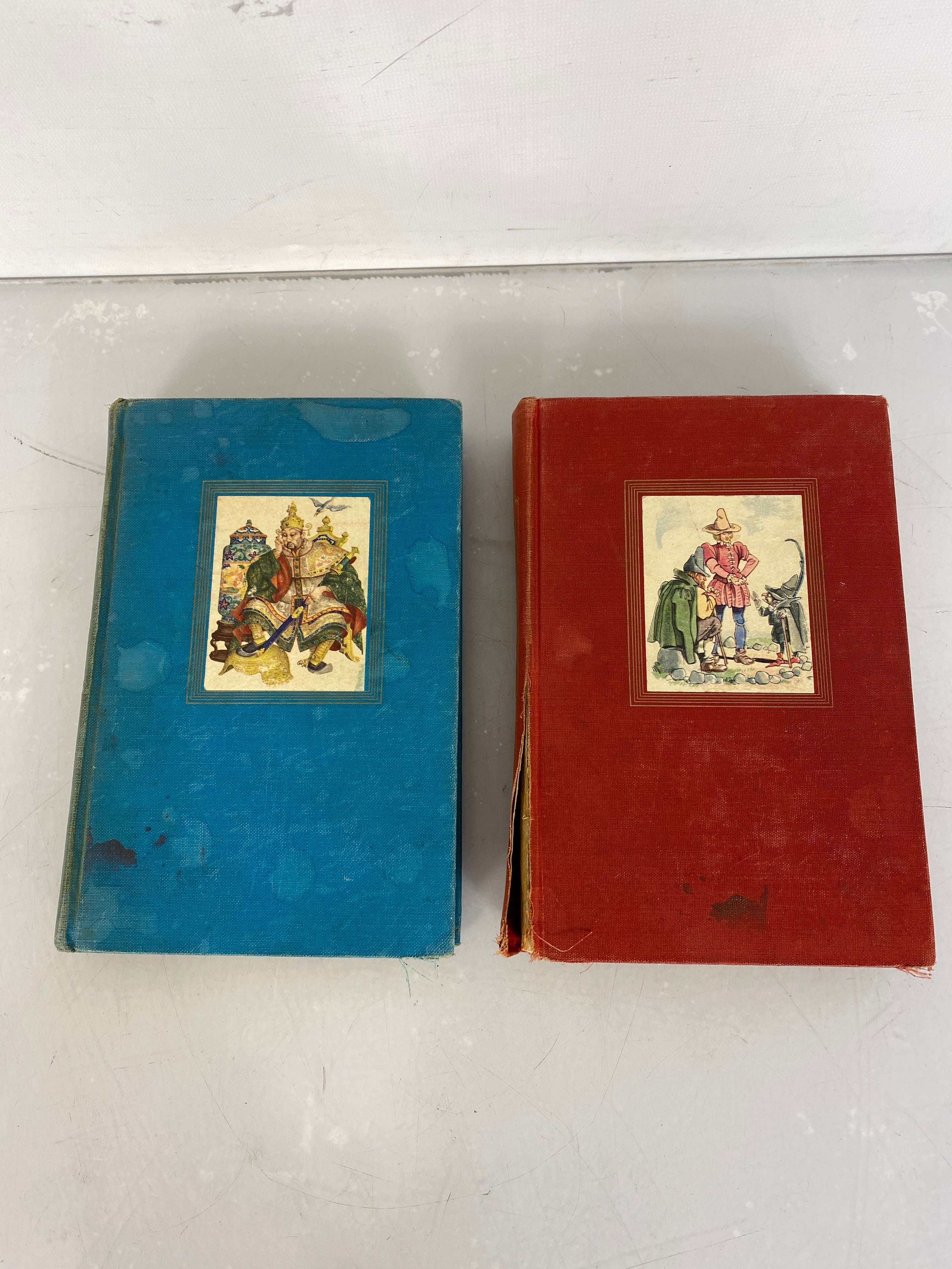 Lot of 2: Grimms' Fairy Tales / Andersen's Fairy Tales Grosset & Dunlap 1945 HC