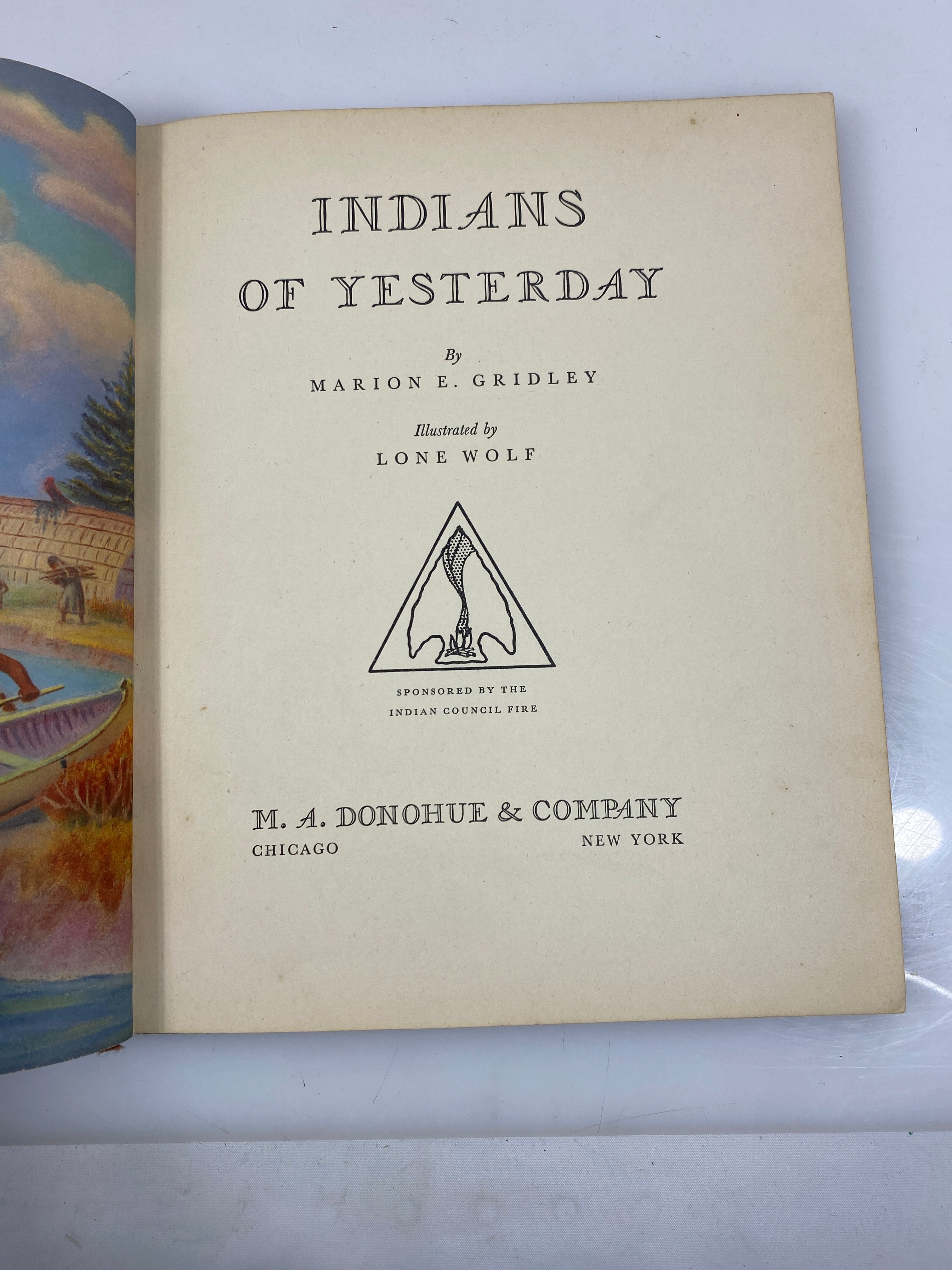 Indians of Yesterday Gridley 1940 HC