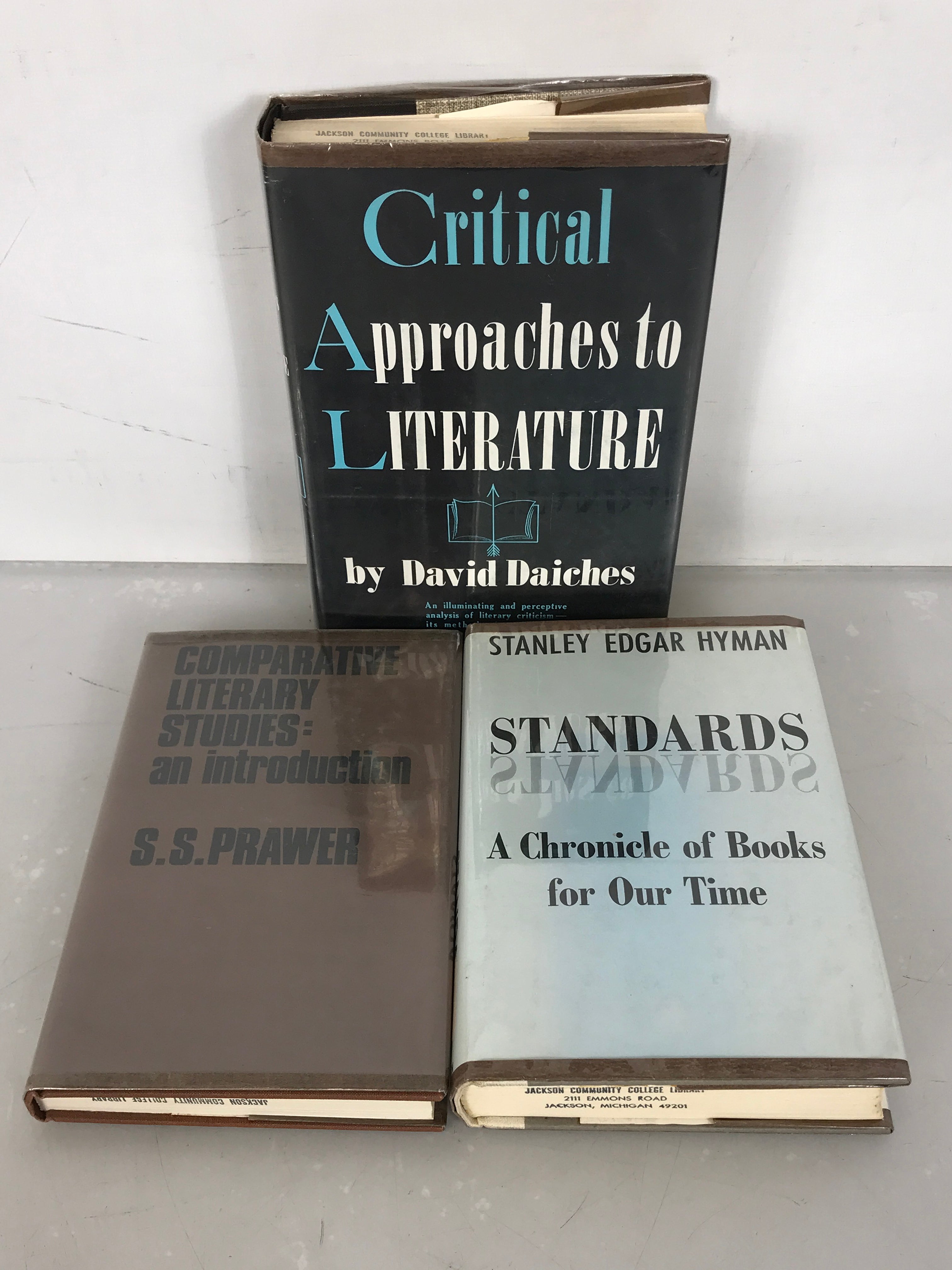 Lot of 3 Literary Criticism Books 1966-1973 HC DJ