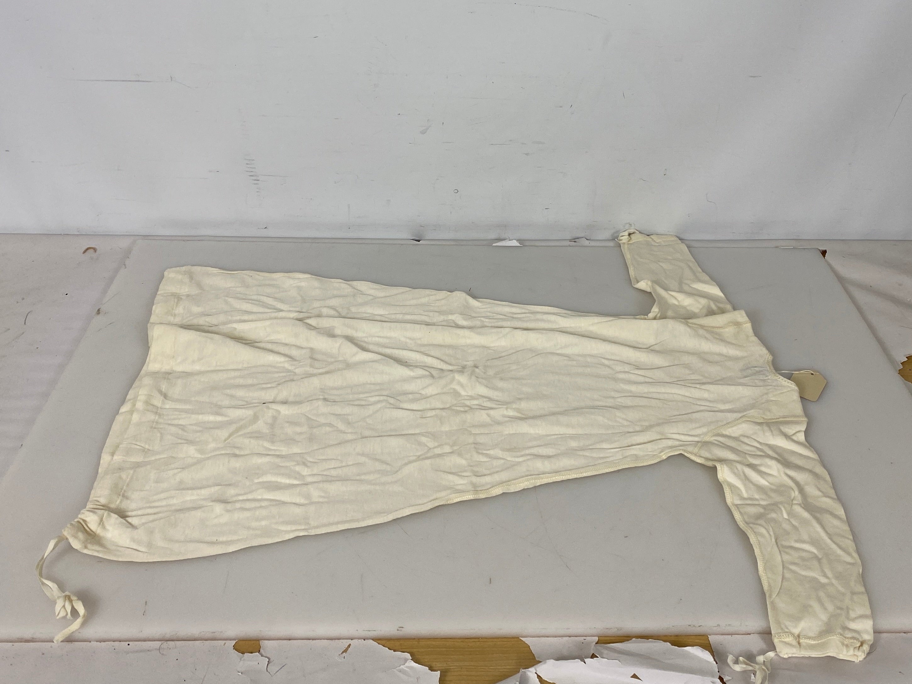 Vintage "Carter's" White Cotton Sleeping Gown Size 2 (6 Months)