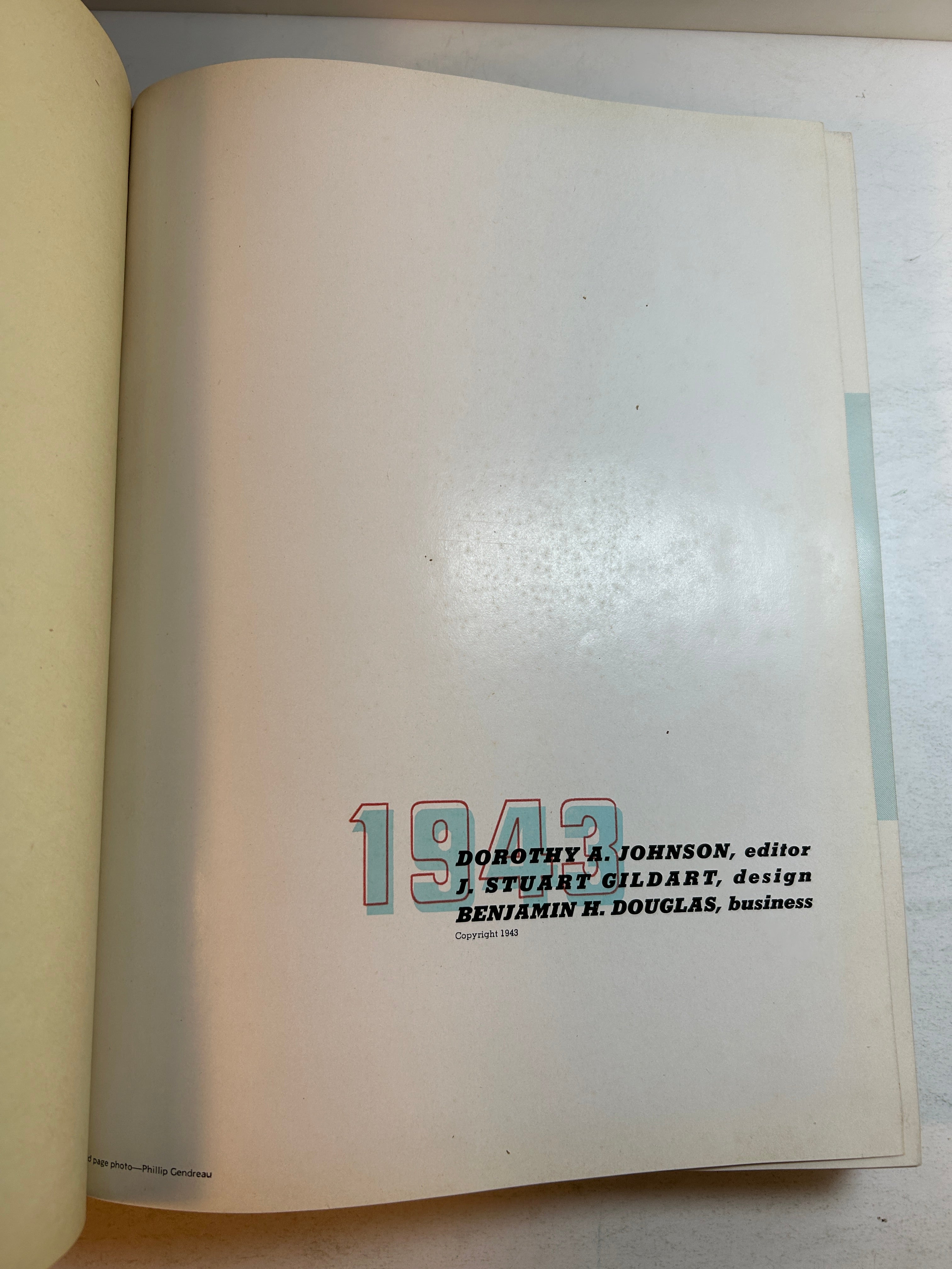 1943 "Michiganesian" University of Michigan Yearbook Ann Arbor, MI HC