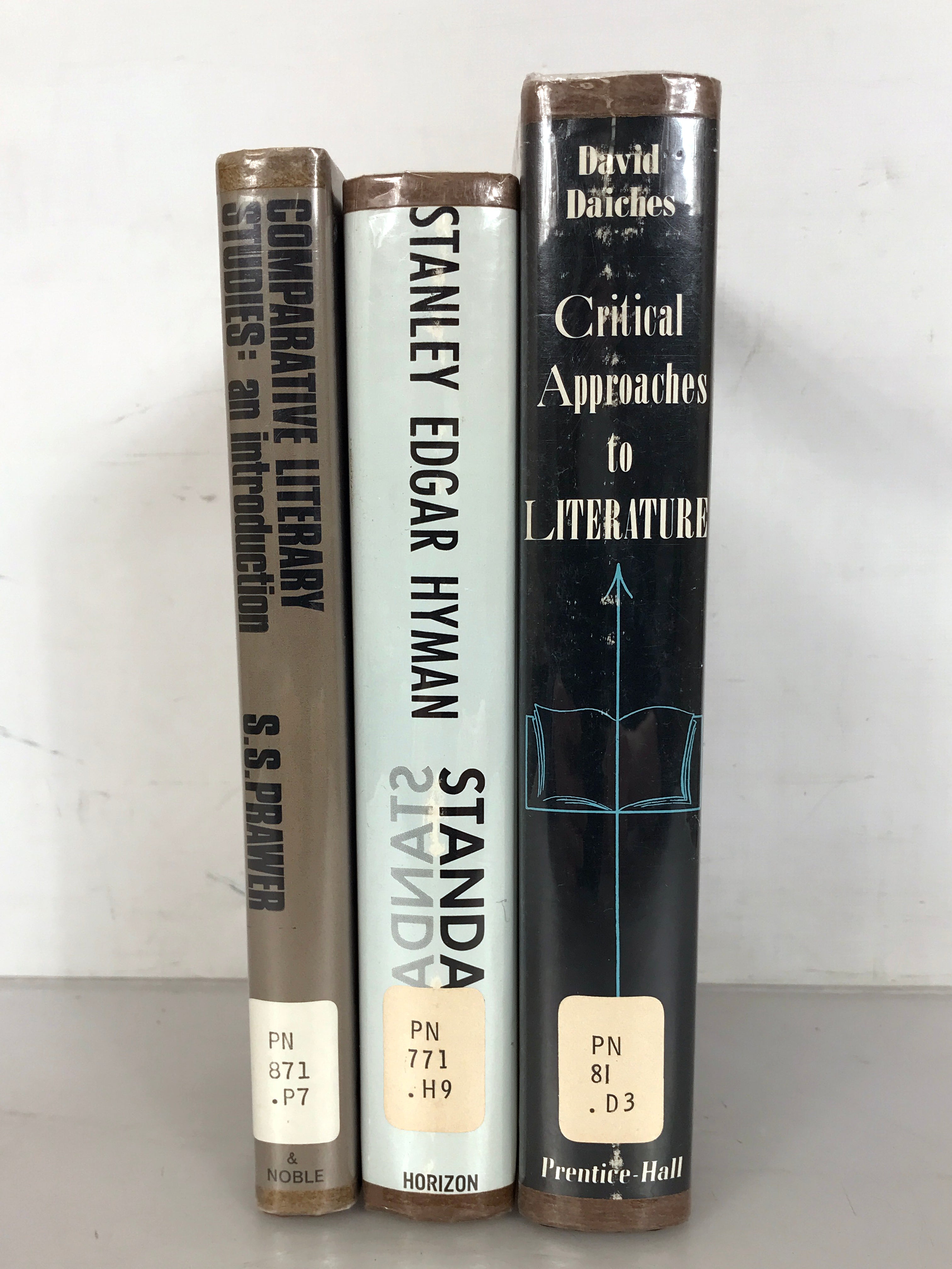 Lot of 3 Literary Criticism Books: Comparative Literary Studies: An Introduction (1973), Standards A Chronicle of Books for Our Time (1966) and Critical Approaches to Literature (1966) HC DJ