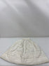 Vintage 1870s White Linen Doll's Skirt with Eyelet Lace Hem