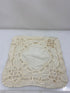 Vintage 1920s White Linen and Lace Doily