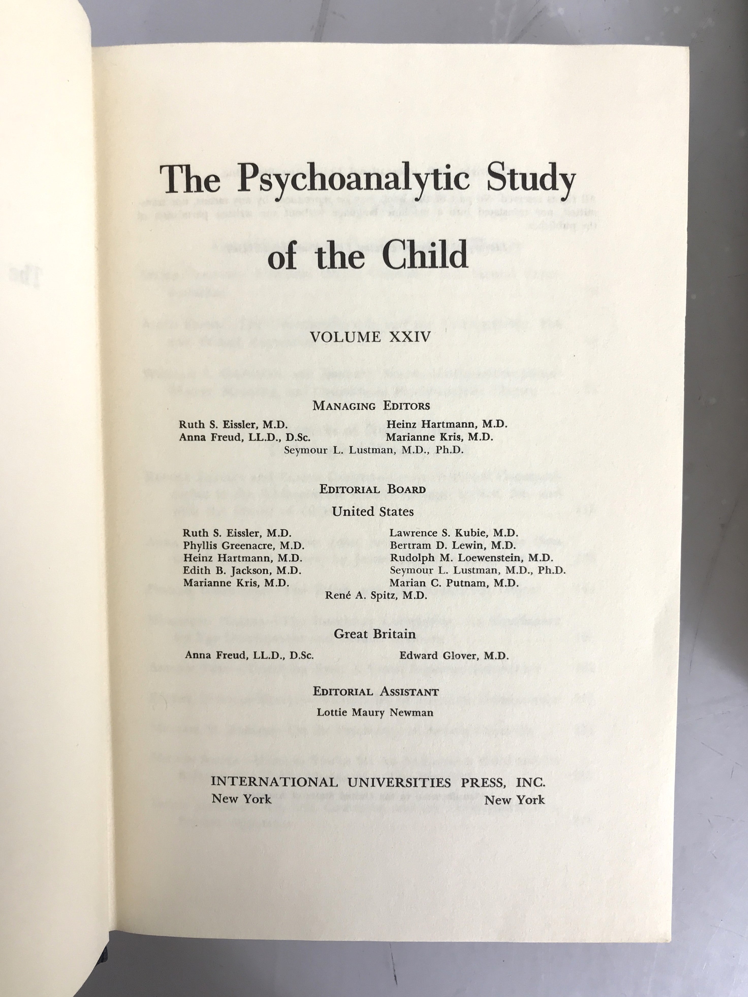 Lot of 5 The Psychoanalytic Study of the Child 1966-1969 and 1971 HC DJ