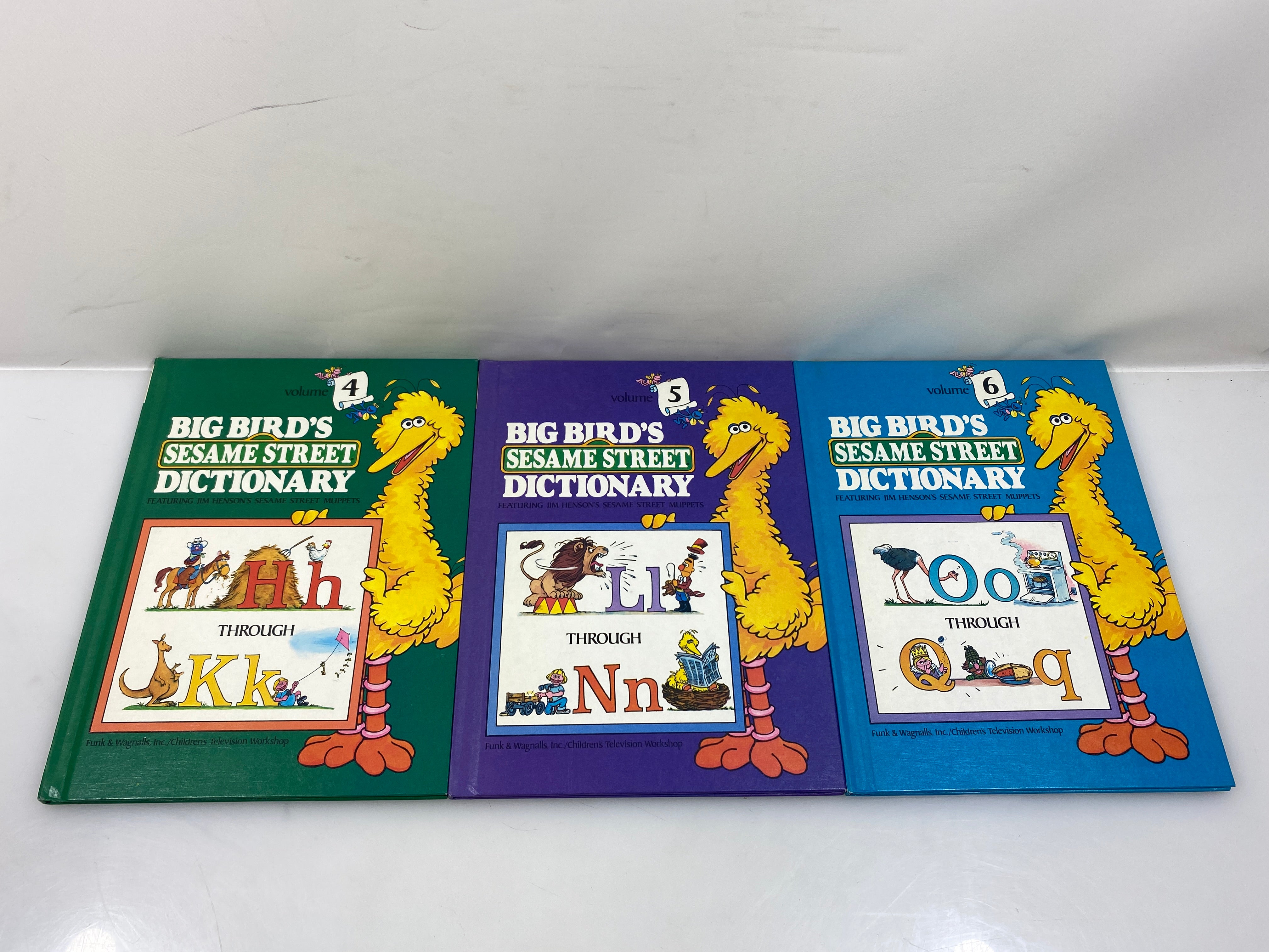8 Vol. Set: Big Bird's Dictionary Sesame Street 1981 HC