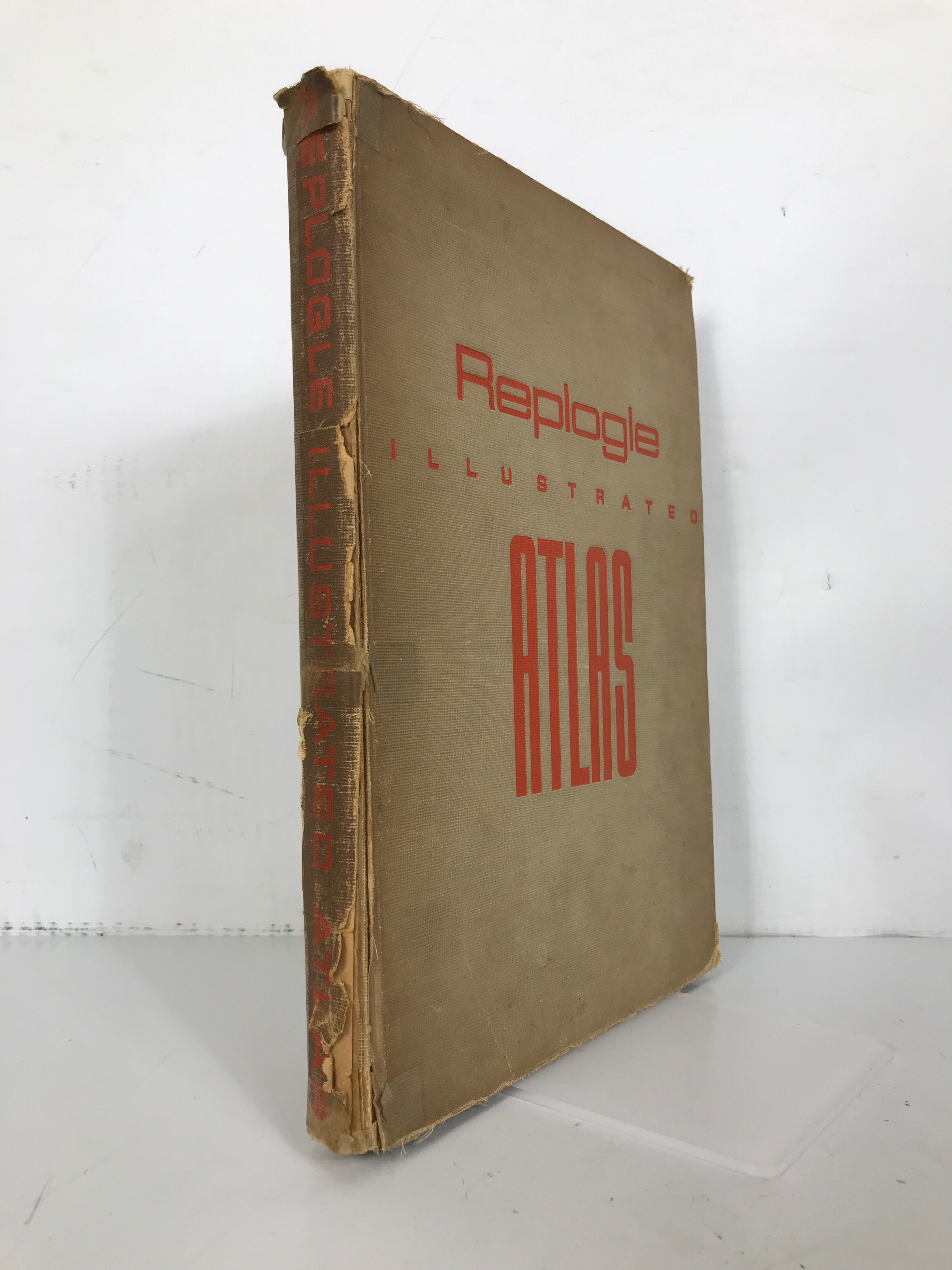 Replogle Illustrated Atlas 1937 Vintage HC With Color Maps