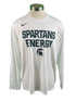 Nike Dri-Fit White MSU "Spartans Energy" Long-Sleeve T-Shirt Men's Size 2XL