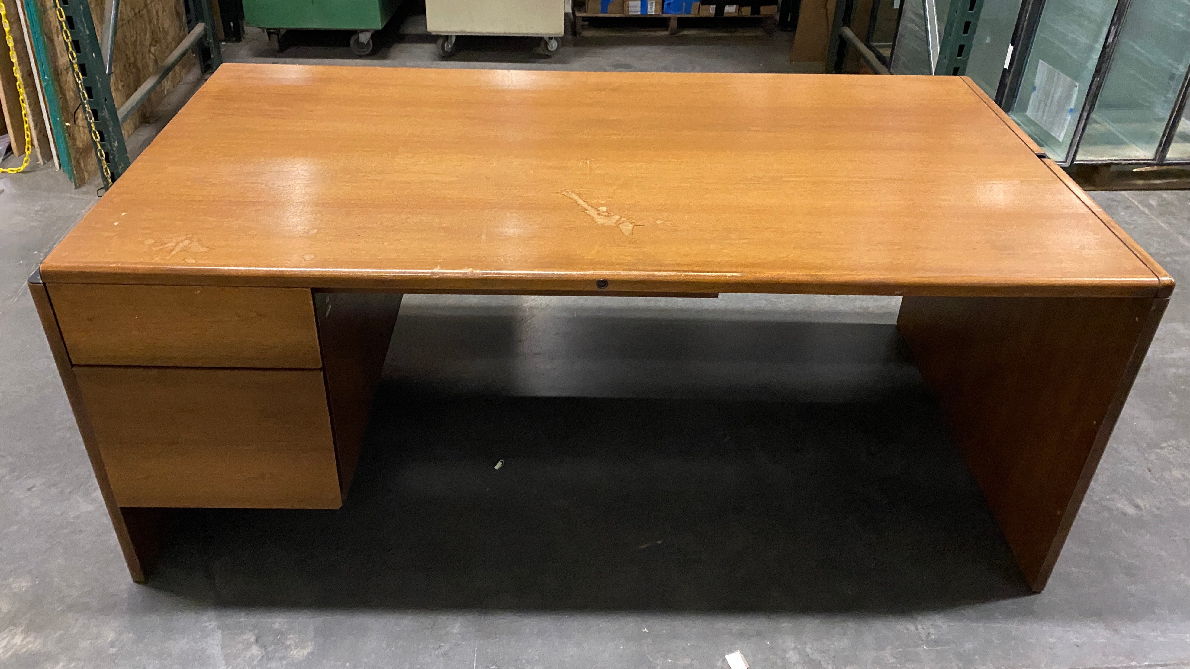 Steelcase Wooden Laminate Desk w/ 2 Drawers