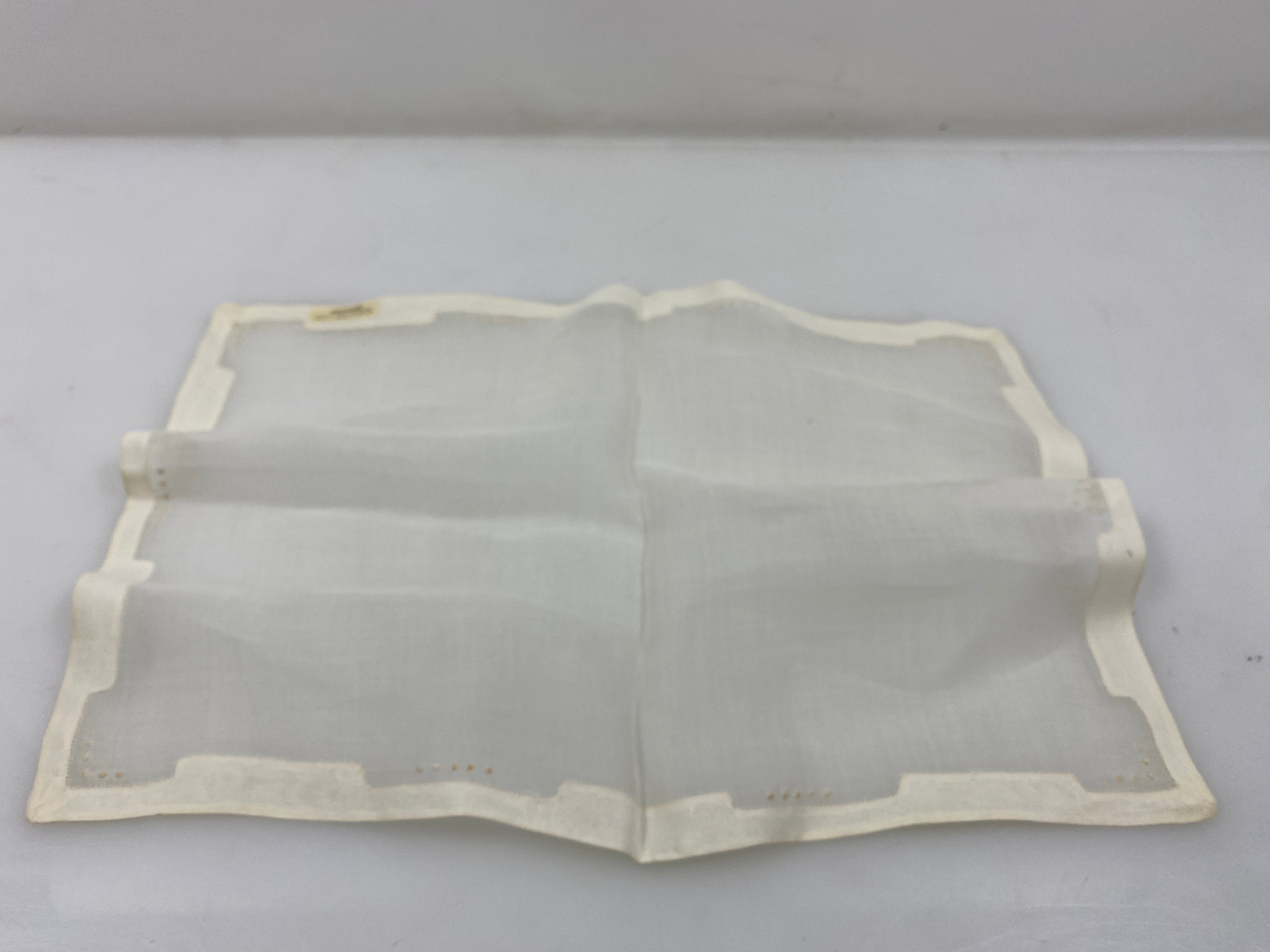 Vintage 1920s Sheer White Linen Doily