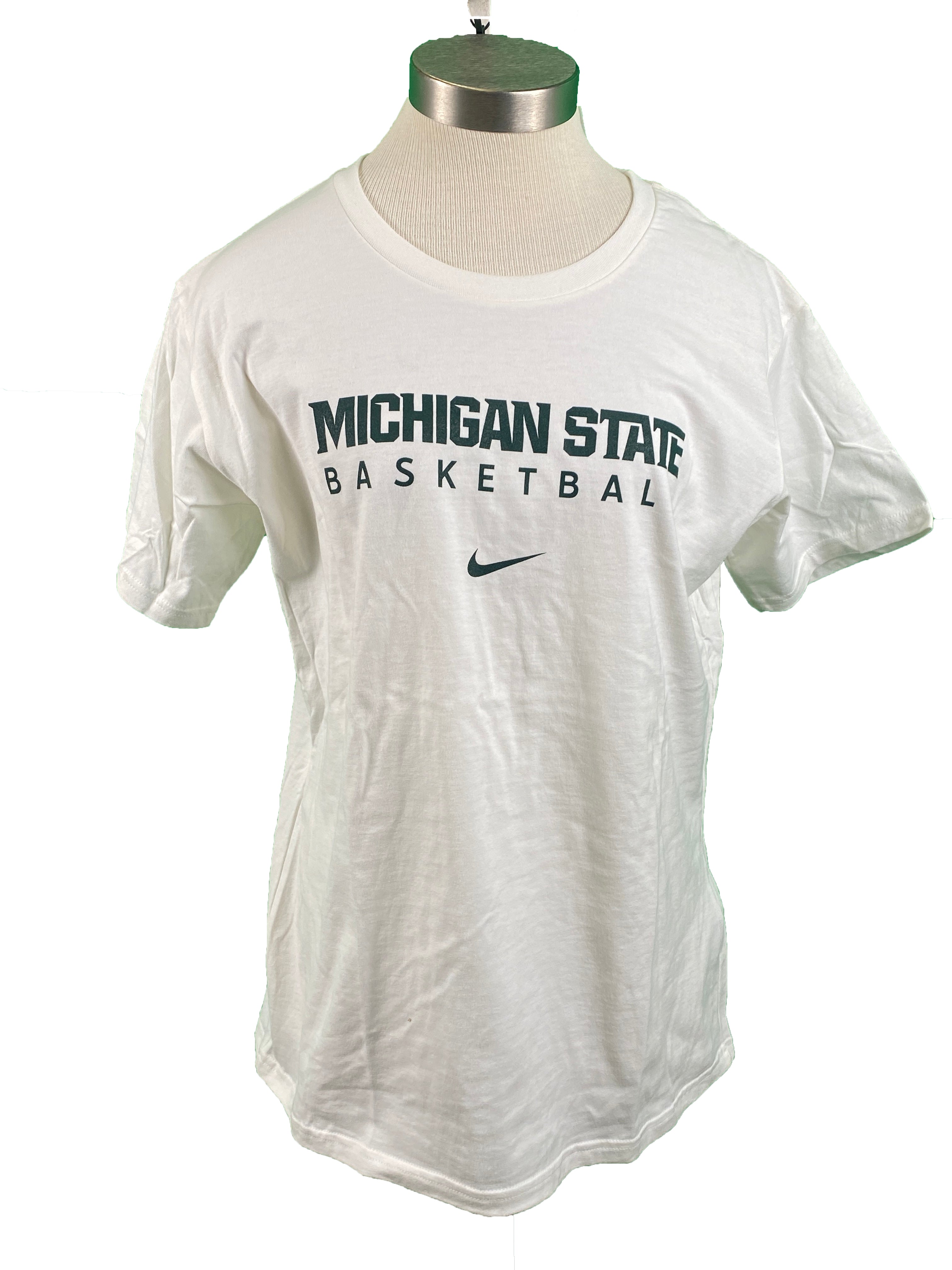 Nike White Michigan State Basketball T-Shirt Women's Size S