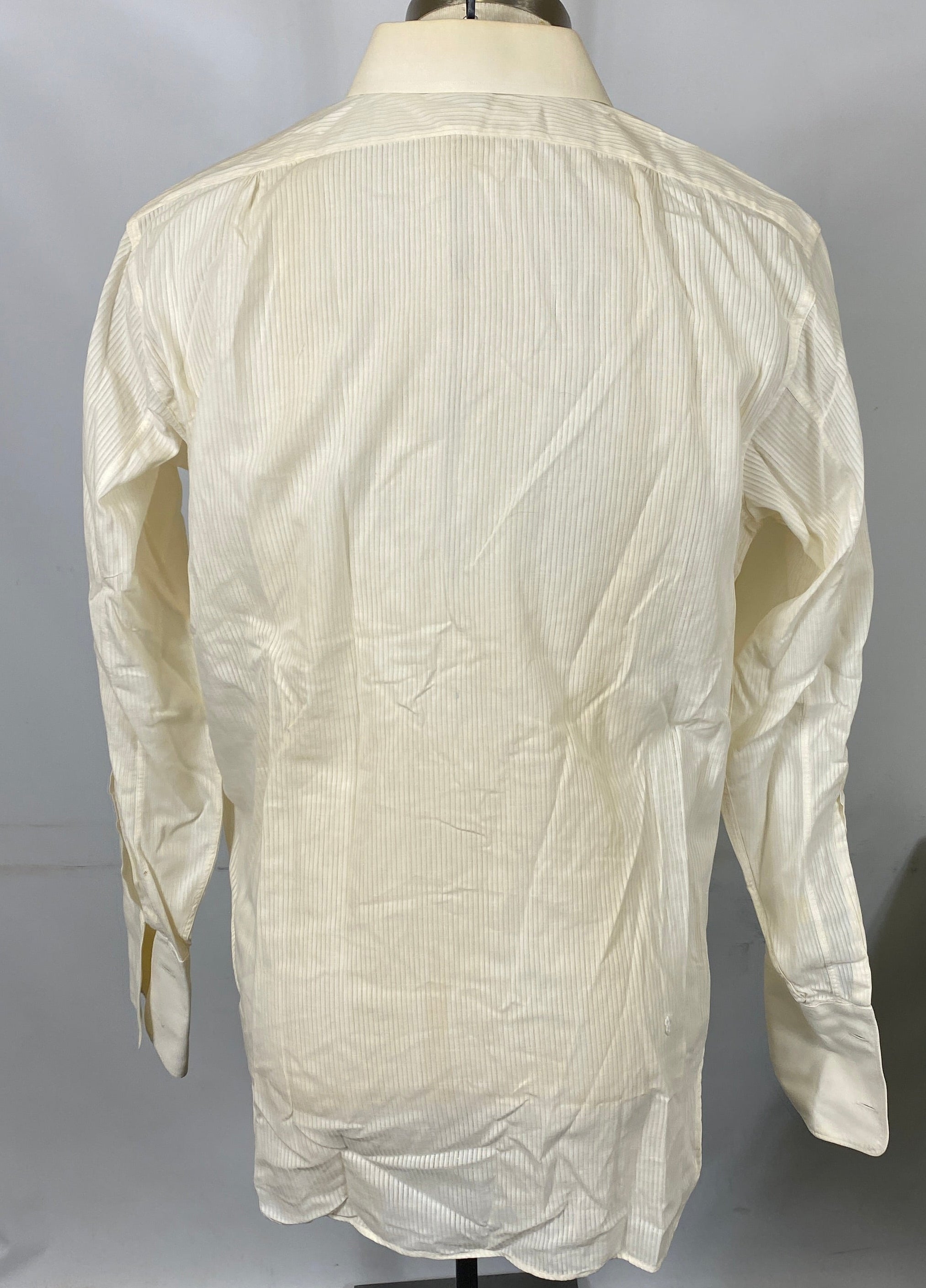 Vintage Manhattan White Dress Shirt Men's Size 15 1/2