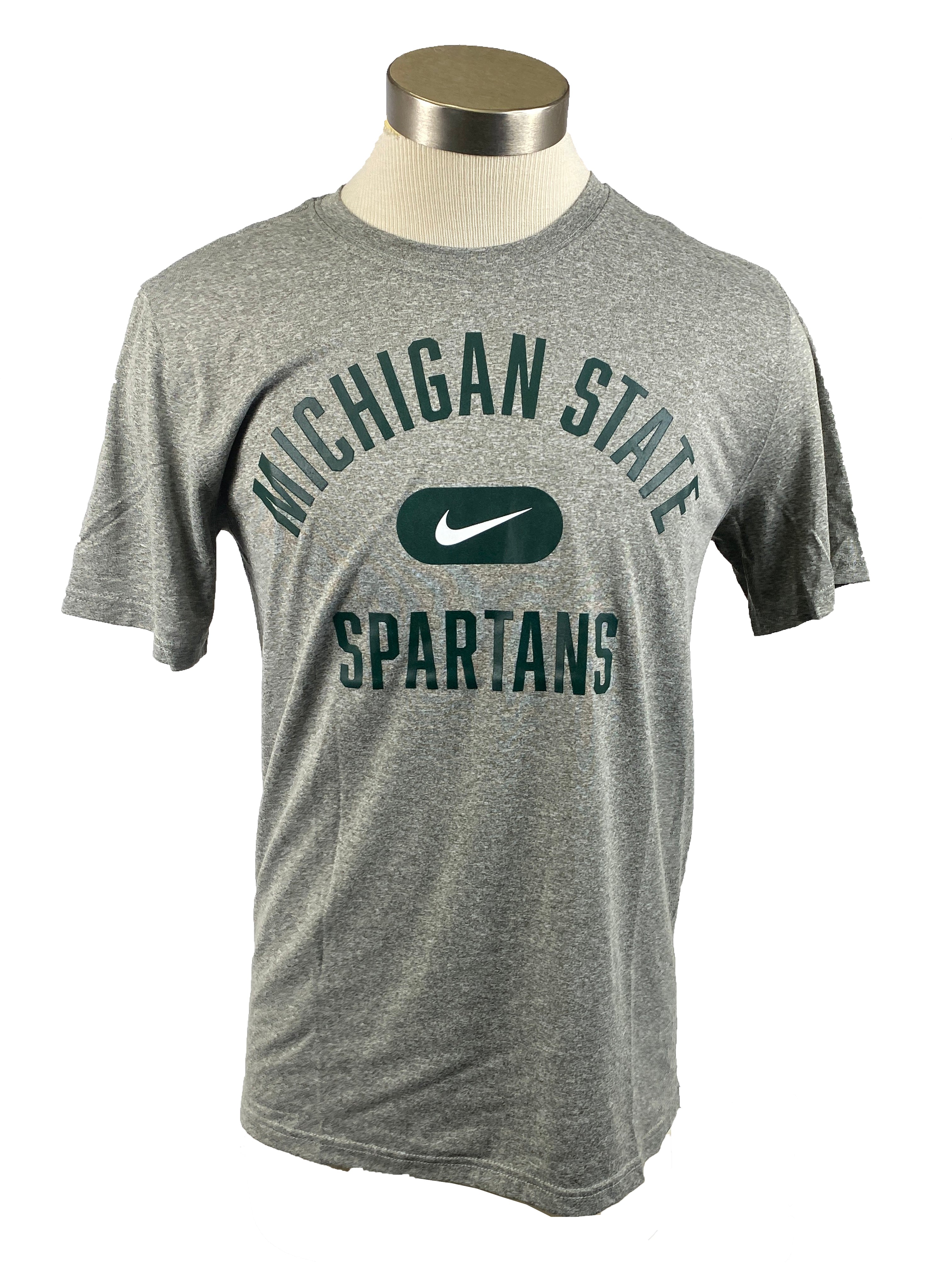 Nike Dri-Fit Gray MSU "Spartans" T-Shirt Men's Size MT