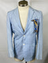Vintage 1970's Nina's Philippines Blue Suit Coat, Pants, Dress Shirt and Tie Men's Size Unknown