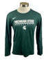 Nike Dri-Fit Green Michigan State Basketball Long-Sleeve T-Shirt Men's Size M