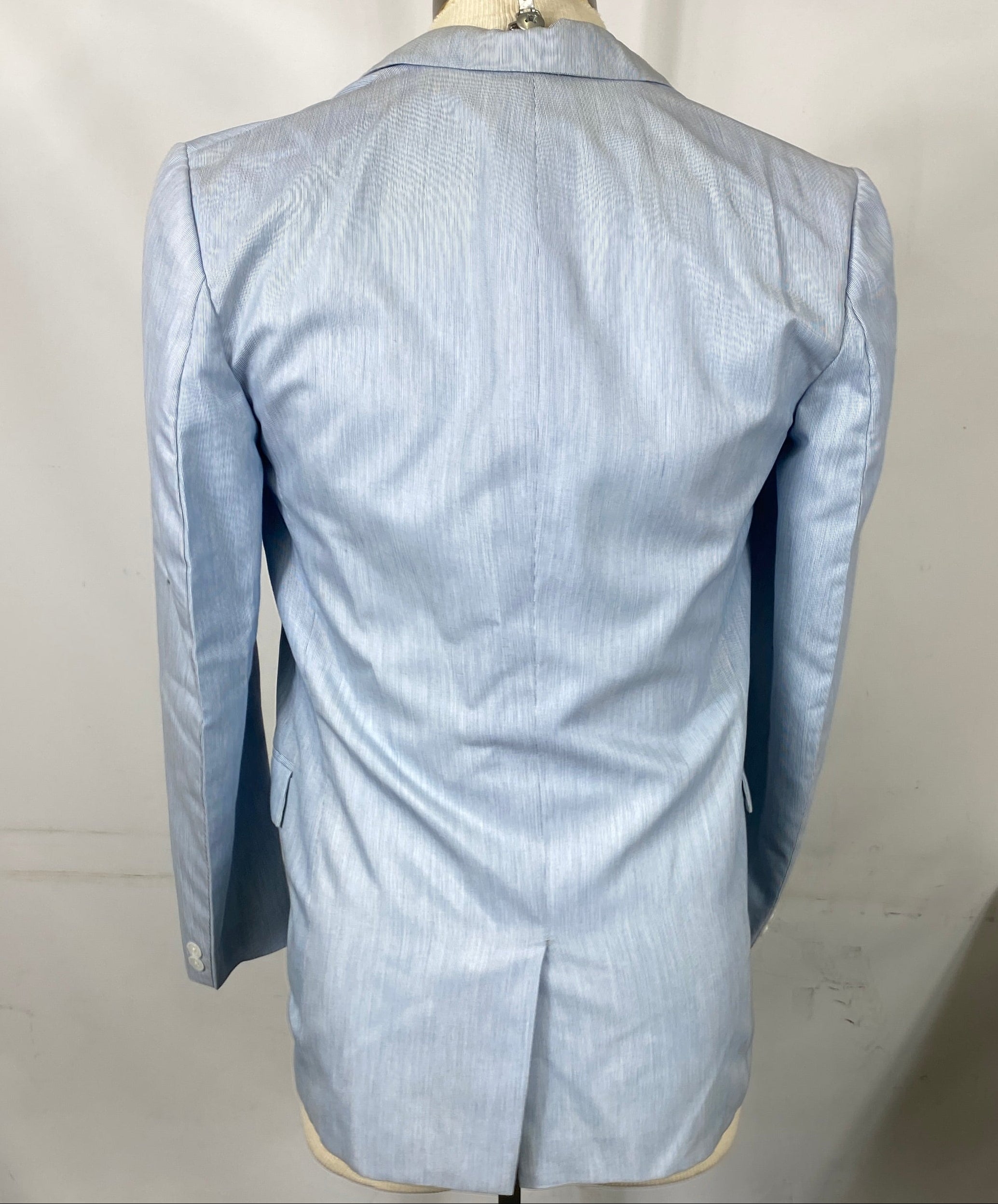 Vintage 1970's Nina's Philippines Blue Suit Coat, Pants, Dress Shirt and Tie Men's Size Unknown