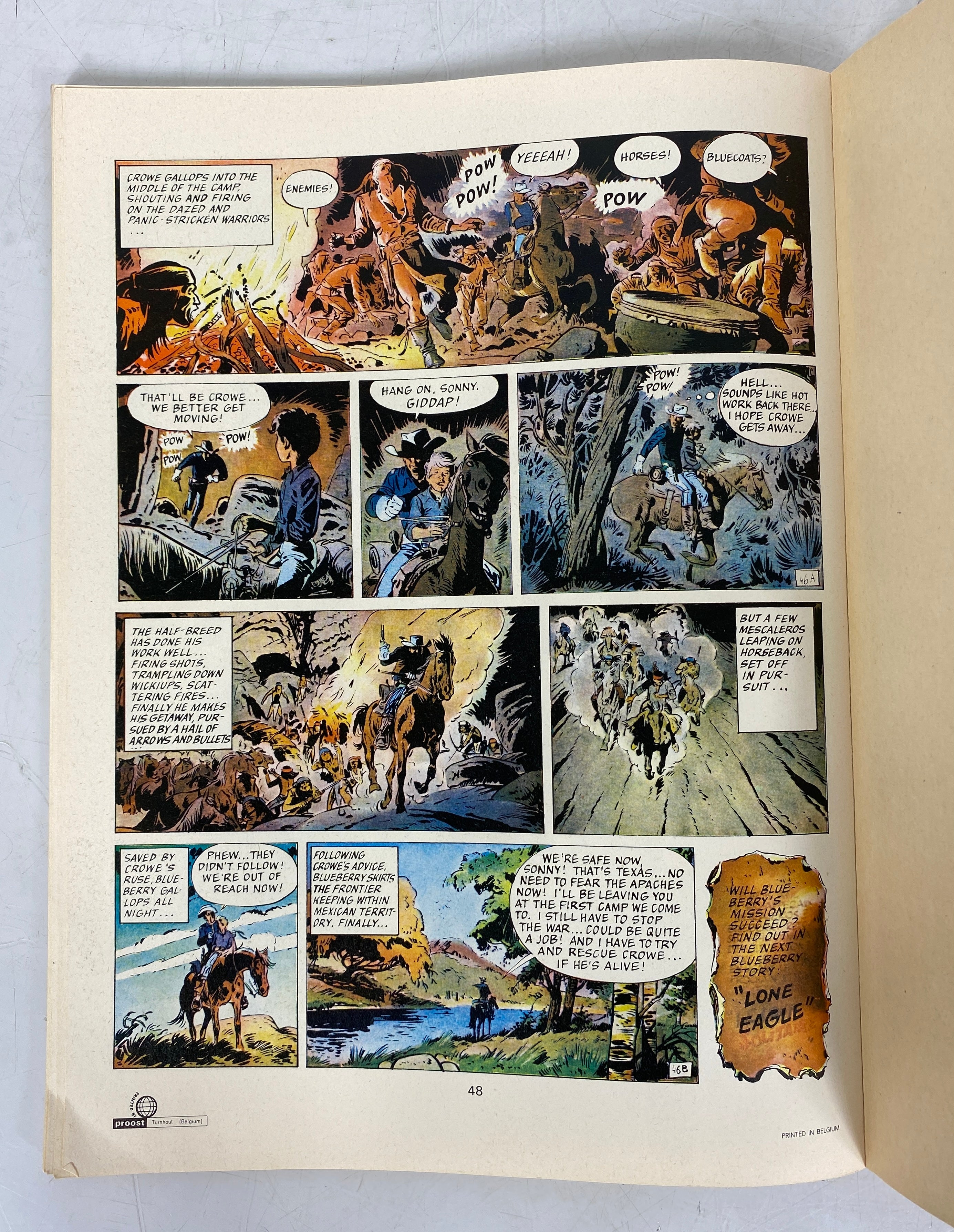 Lieutenant Blueberry Thunder in the West Graphic Novel 1977