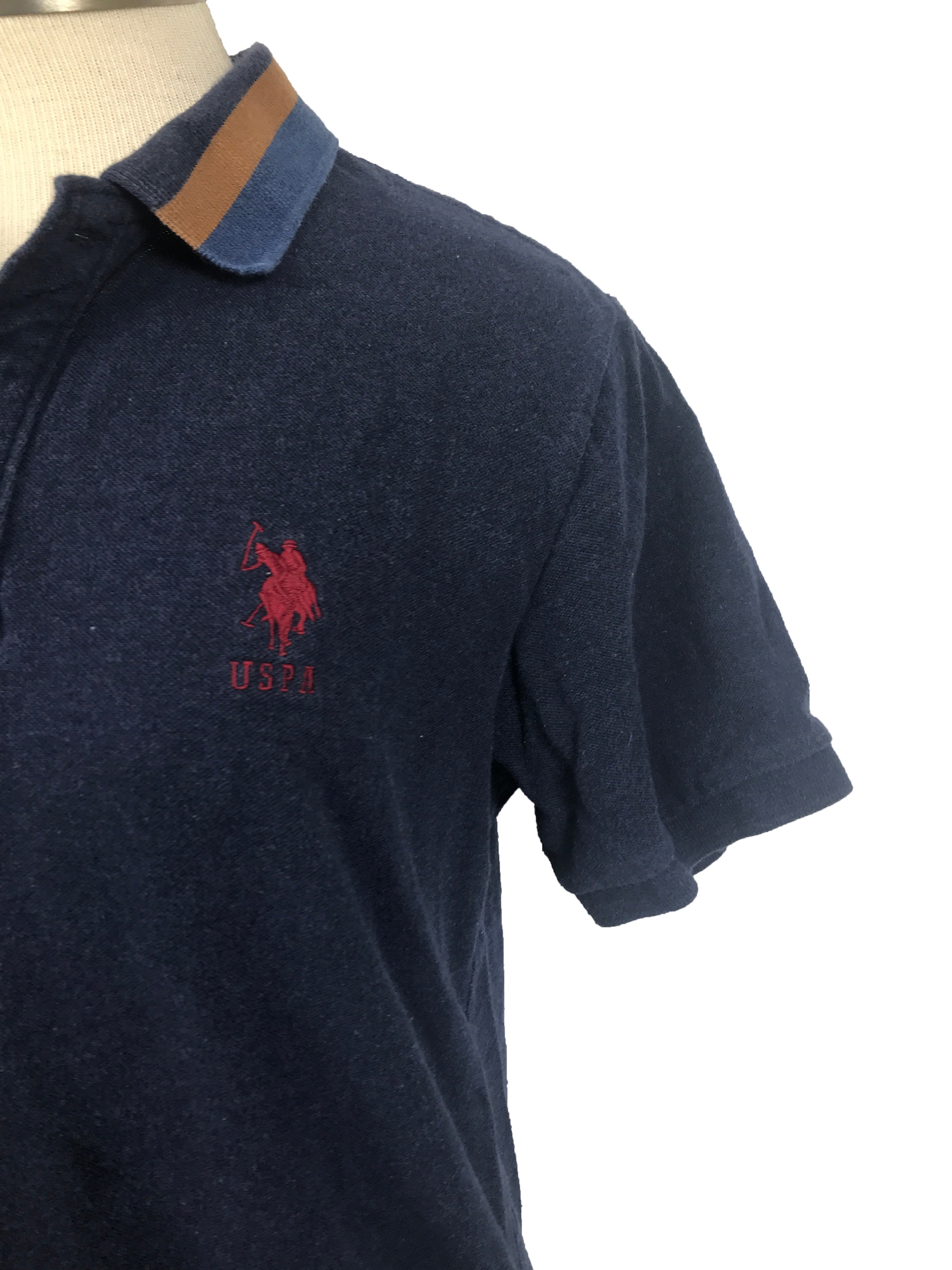 U.S. Polo Association Blue Polo Shirt Men's Size Medium