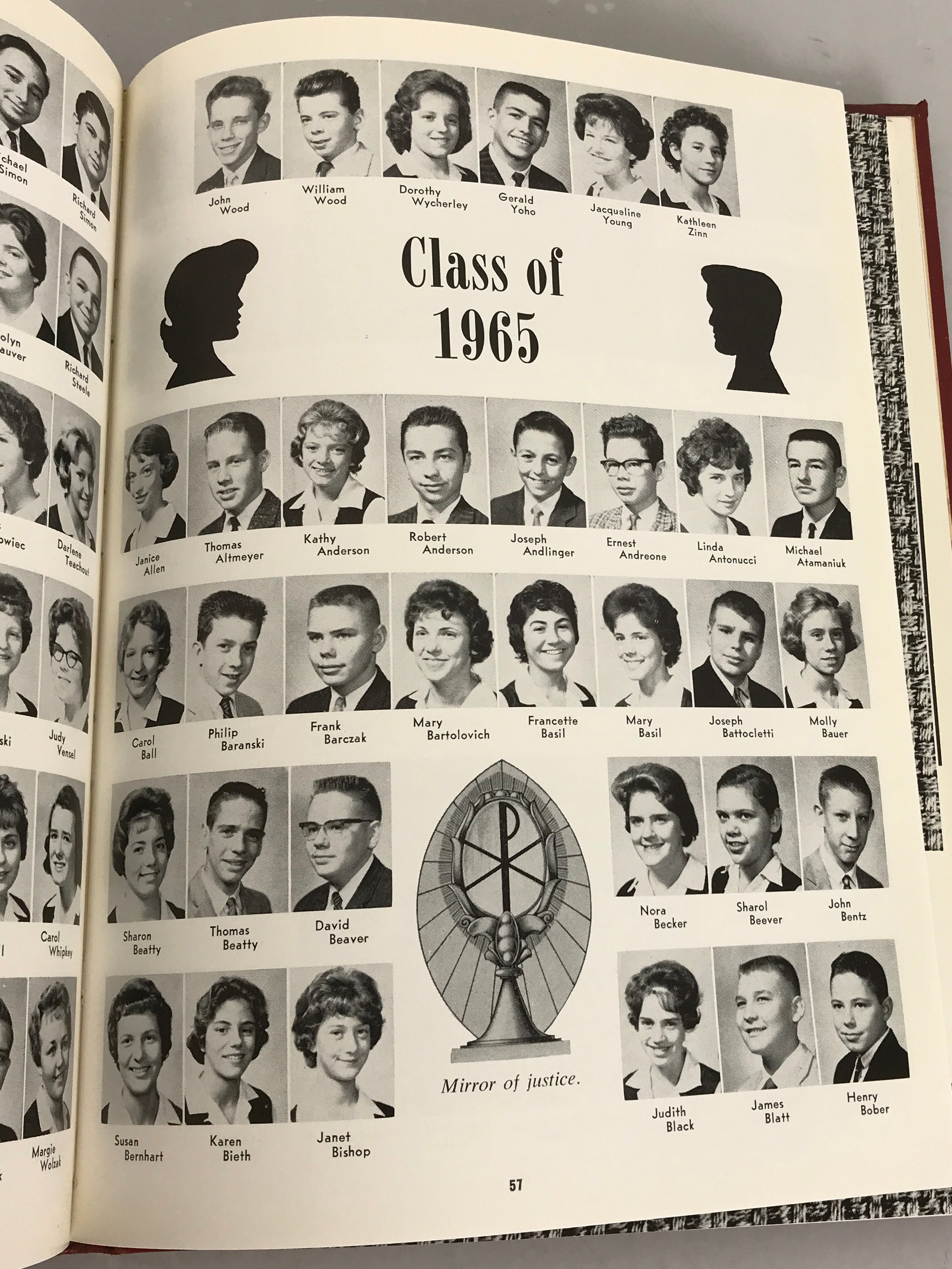 1962 Central Catholic High School Yearbook Wheeling West Virginia HC