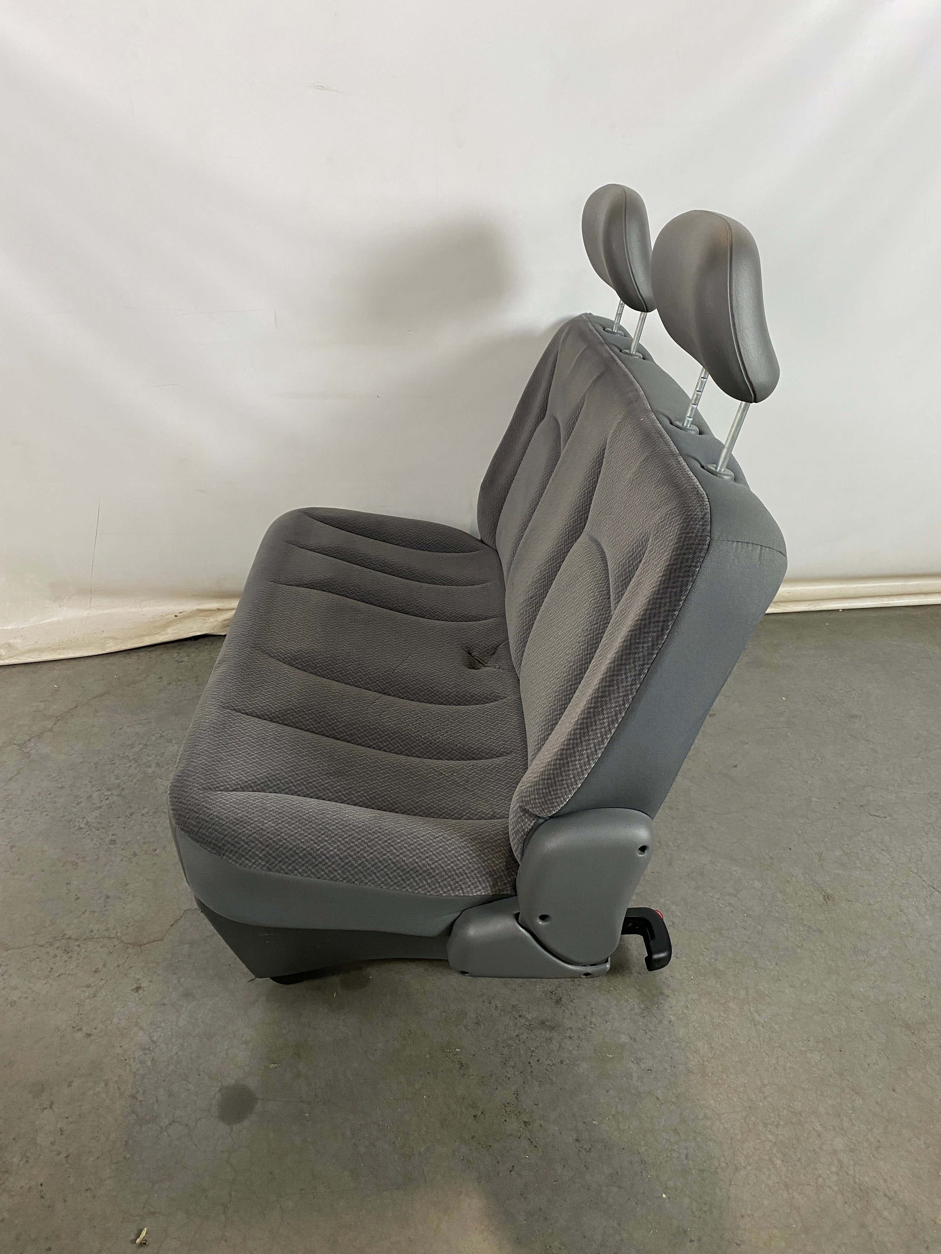 Gray Van Front Seating with Cup Holders