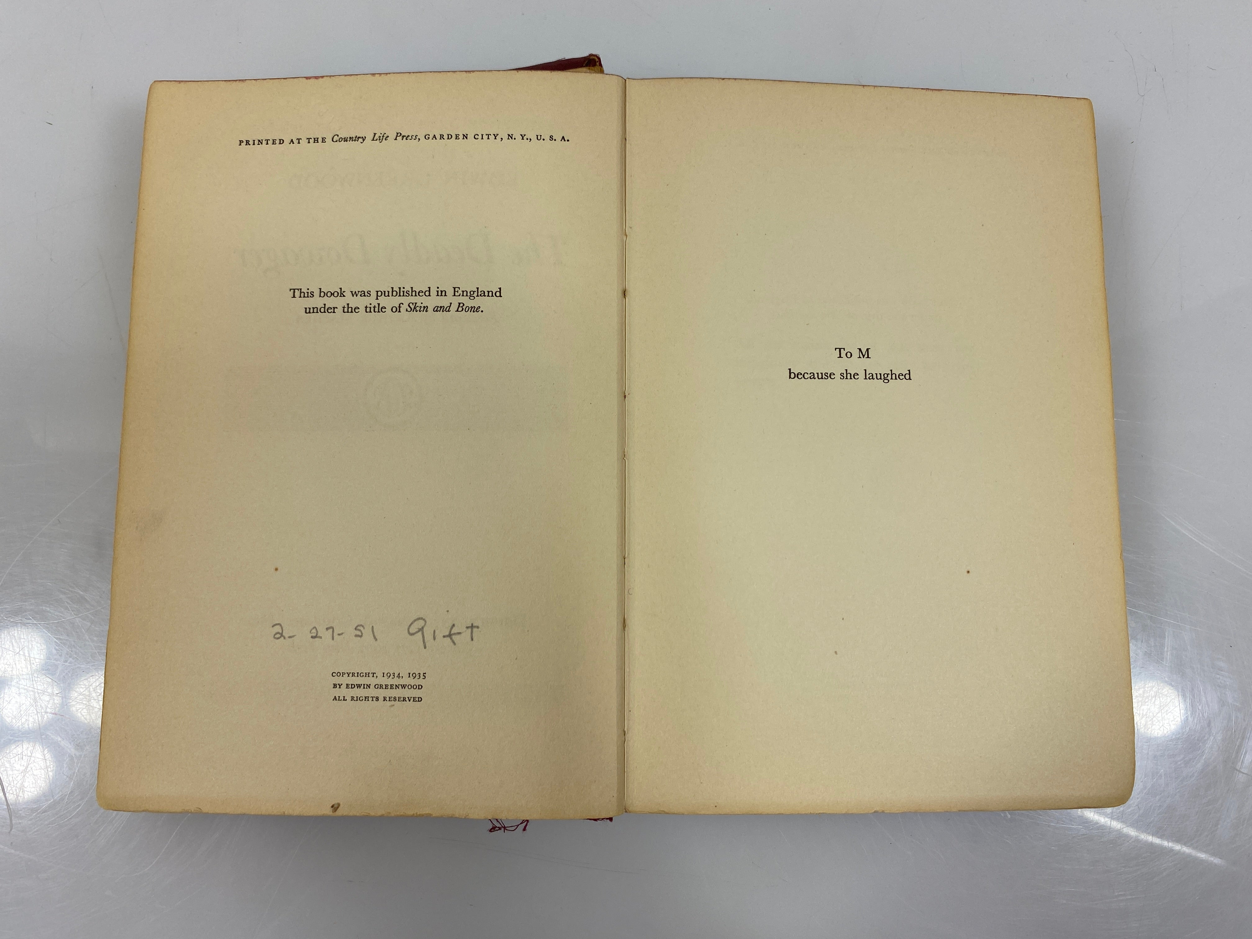 The Deadly Dowager by Greenwood Ex-library 1935 HC