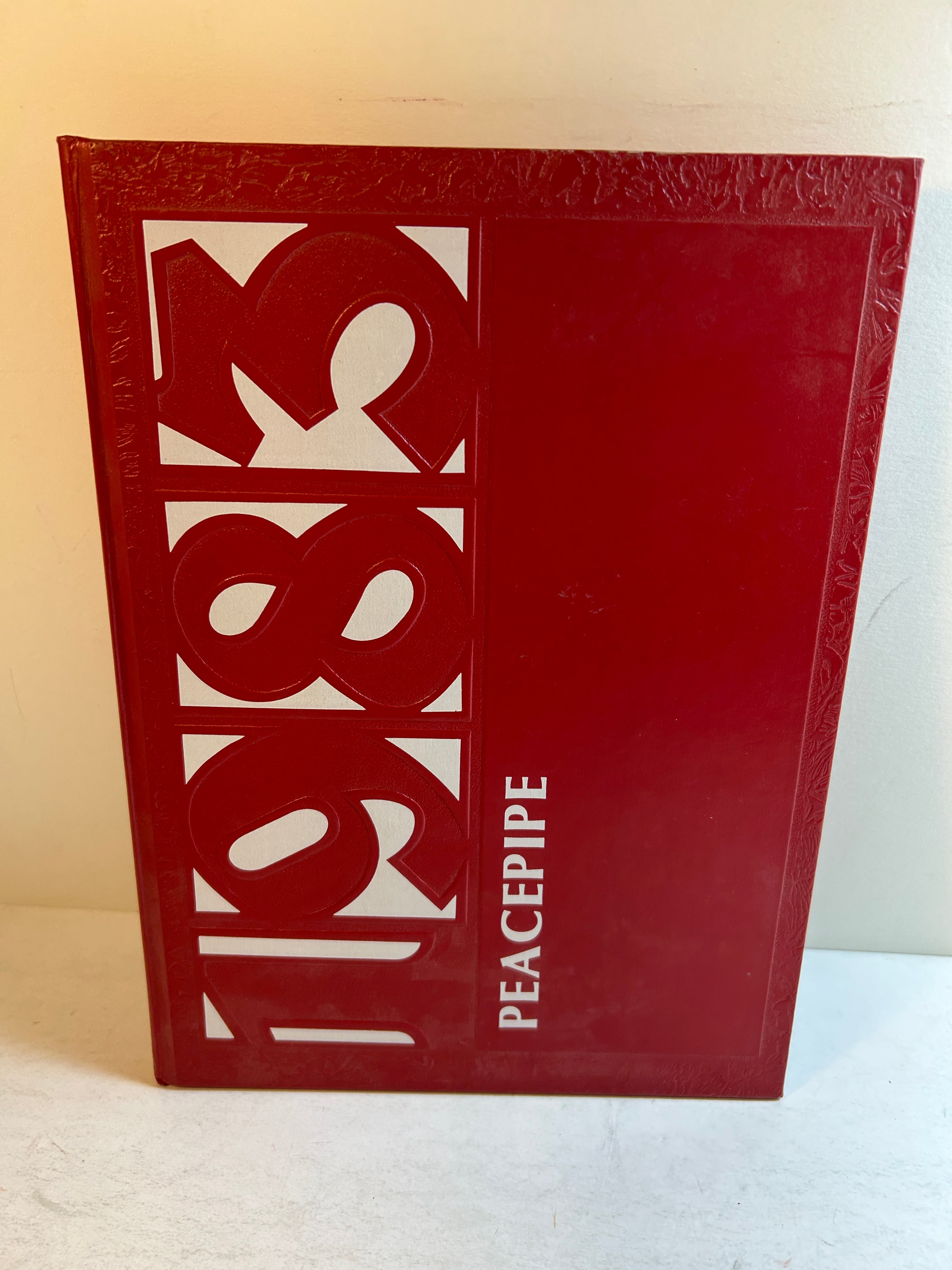 1983 "Peacepipe" Pattengill Junior High School Yearbook Lansing, MI HC