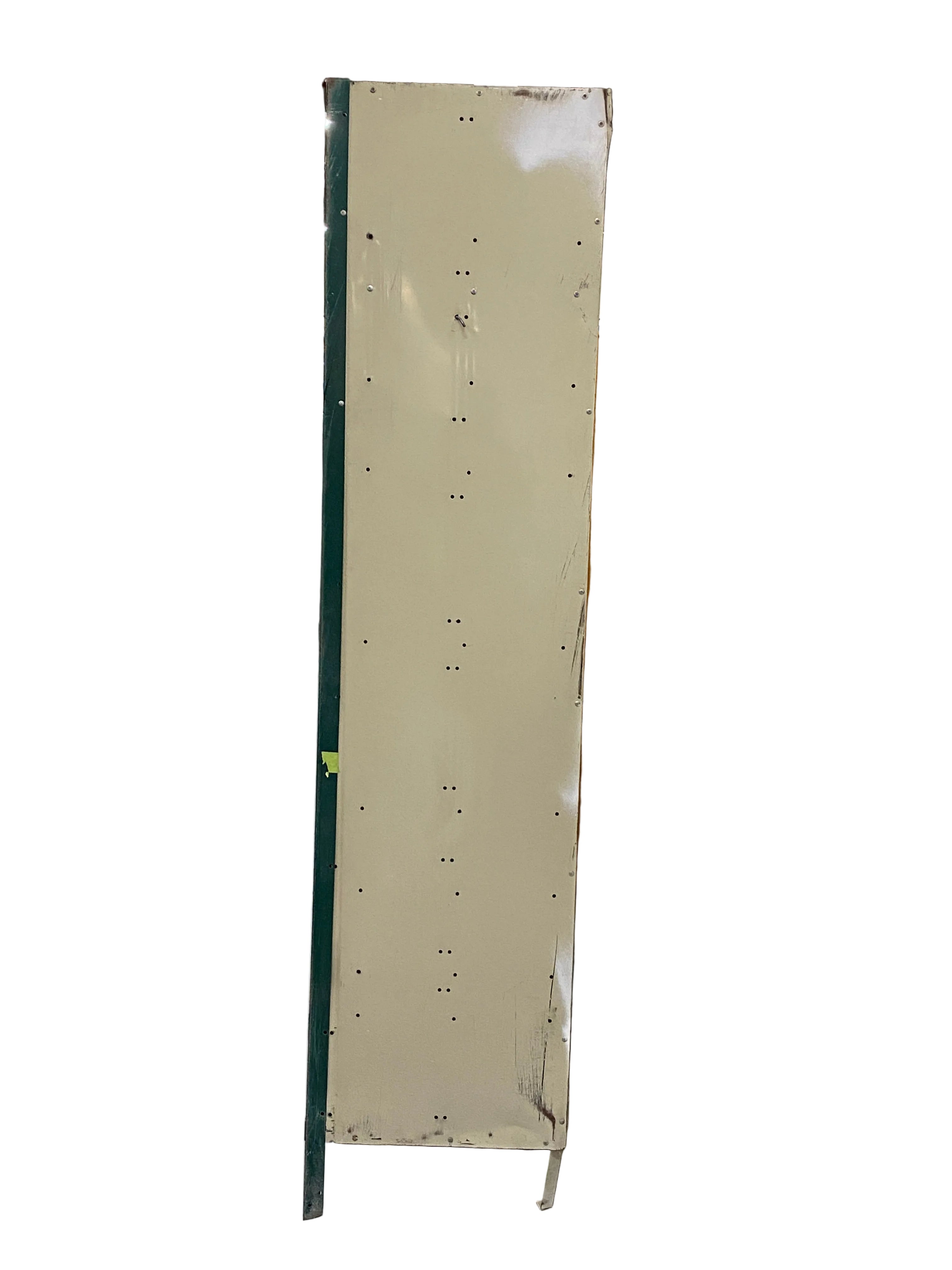 Group of 4  Metal Green Individual Lockers
