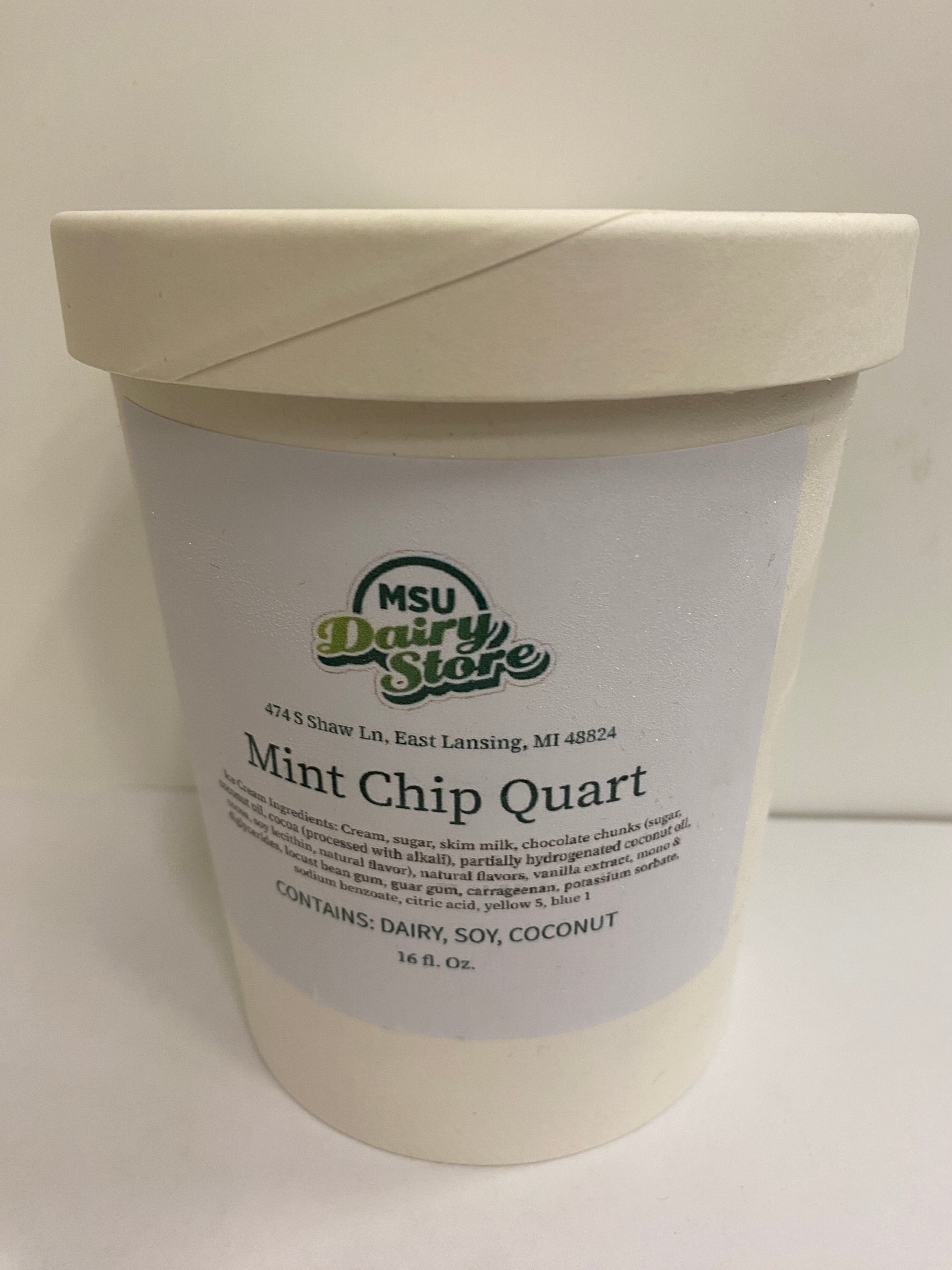 MSU Dairy Store Mint Chip Quart