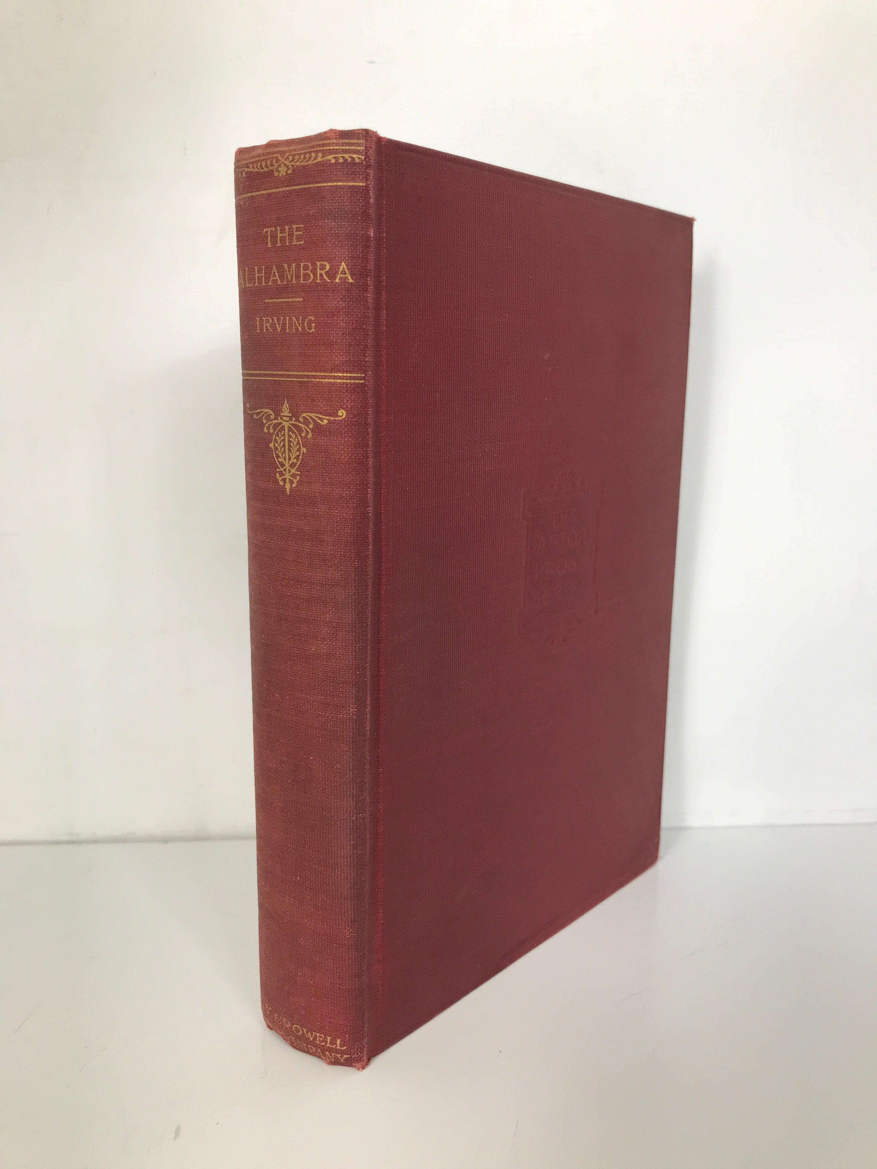 The Alhambra Washington Irving c1900 Thomas Crowell HC