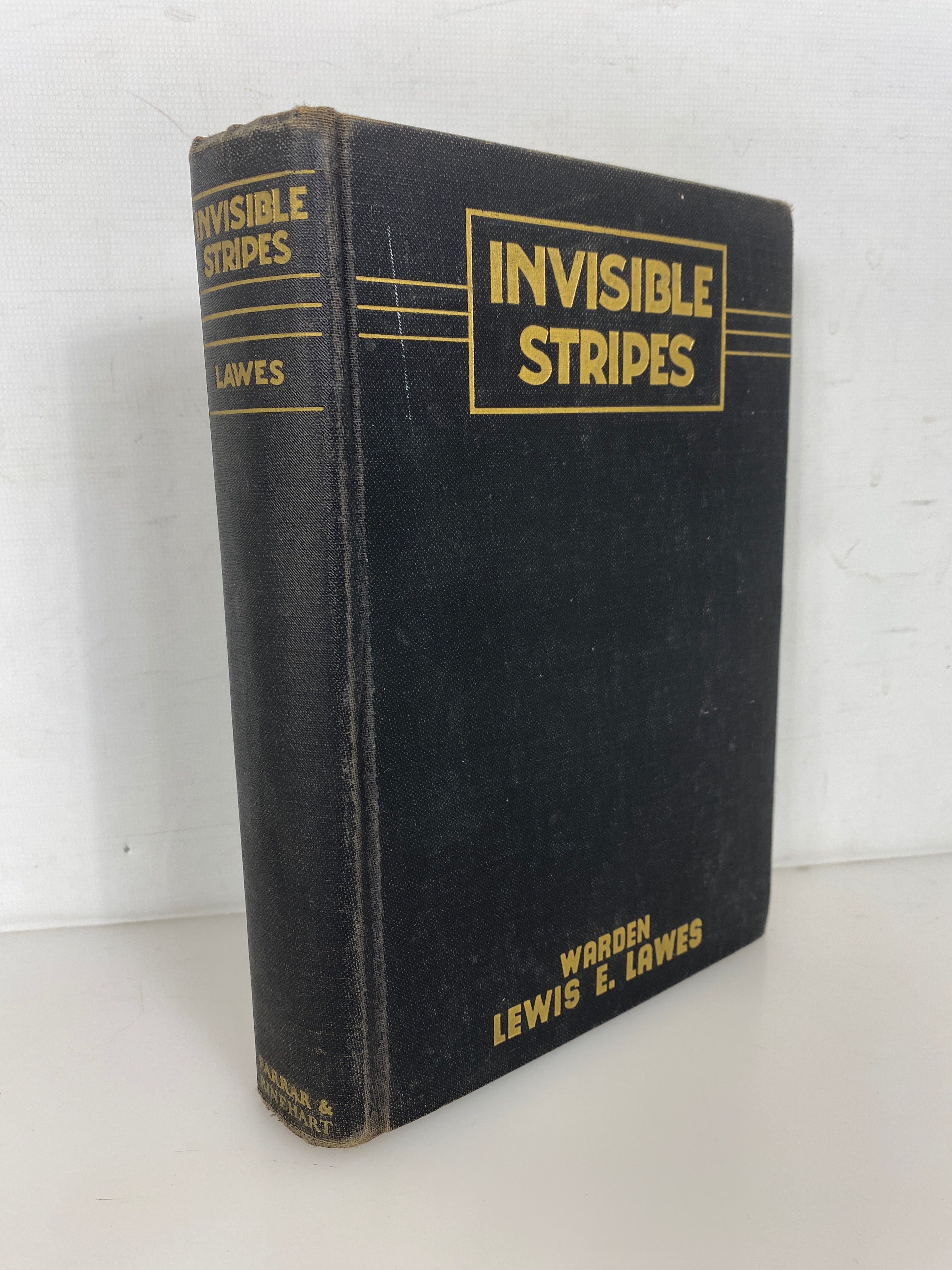 Invisible Stripes by Warden Lewis Lawes Sing Sing Prison 1938 Vintage HC