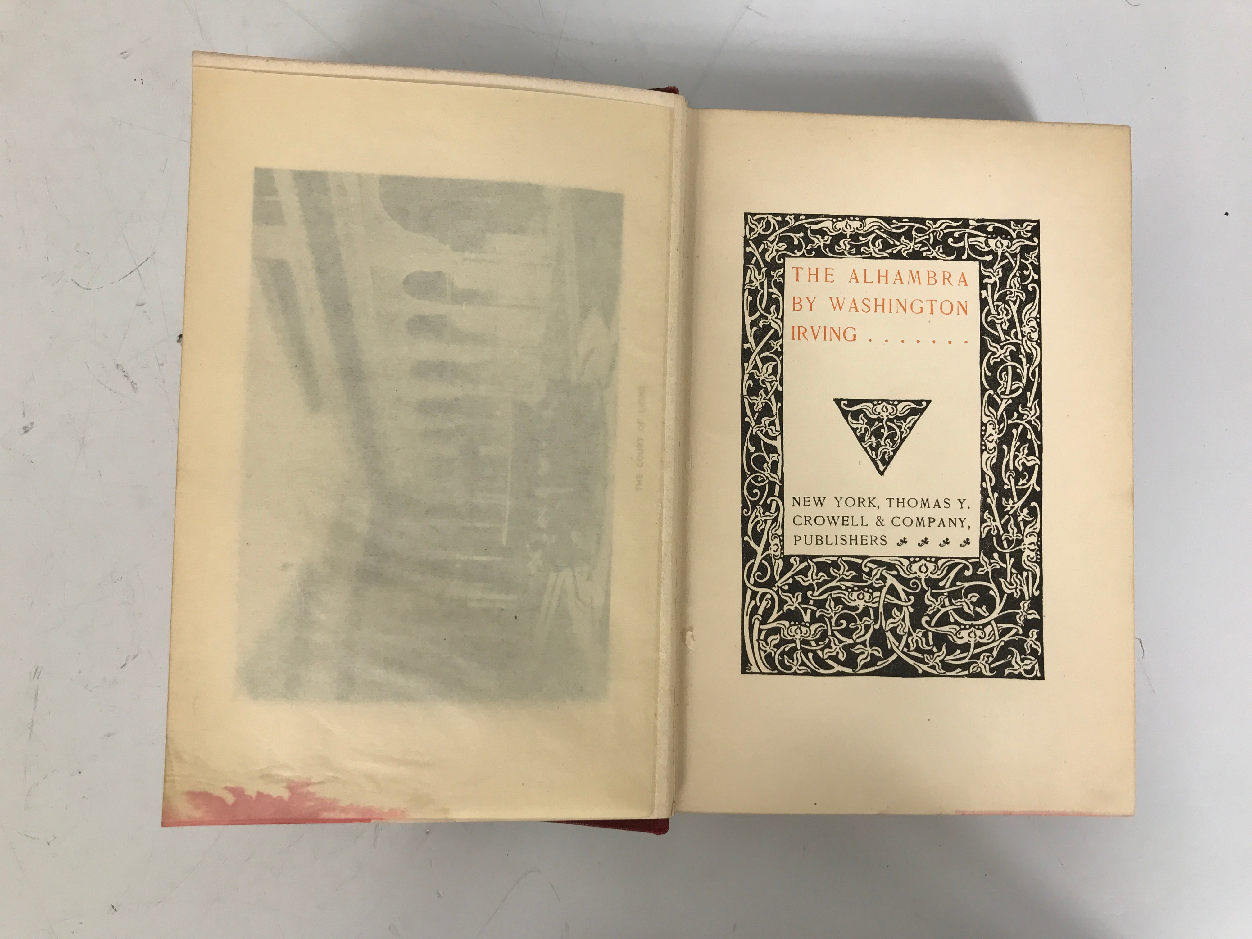 The Alhambra Washington Irving c1900 Thomas Crowell HC