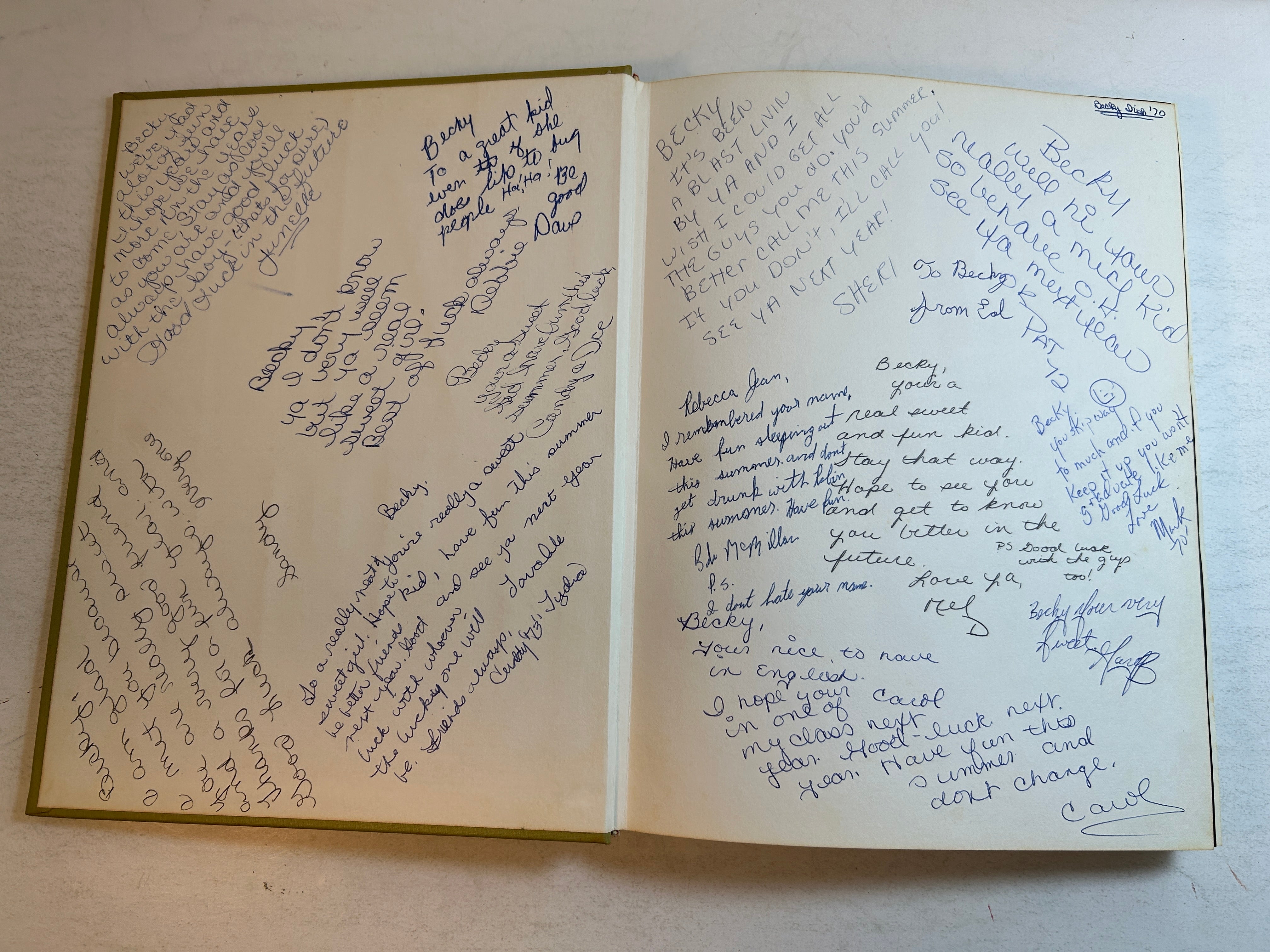 1970 "Log" Lakeview High School Yearbook Battle Creek, MI Cindy Edmonds & Beth Schindler HC