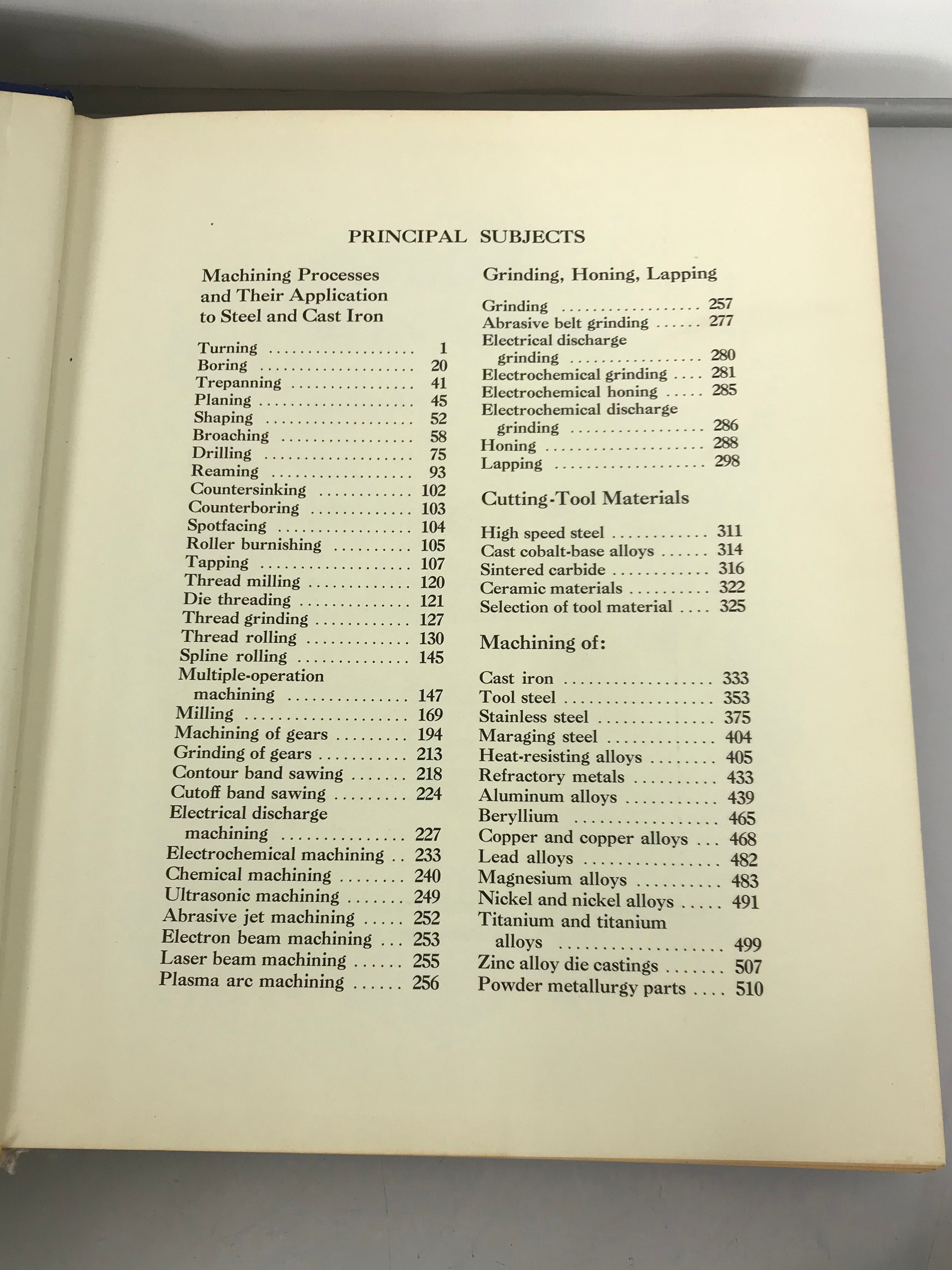 ASM Metals Handbook 8th Edition Vols. 2-5, 9, 11 1969