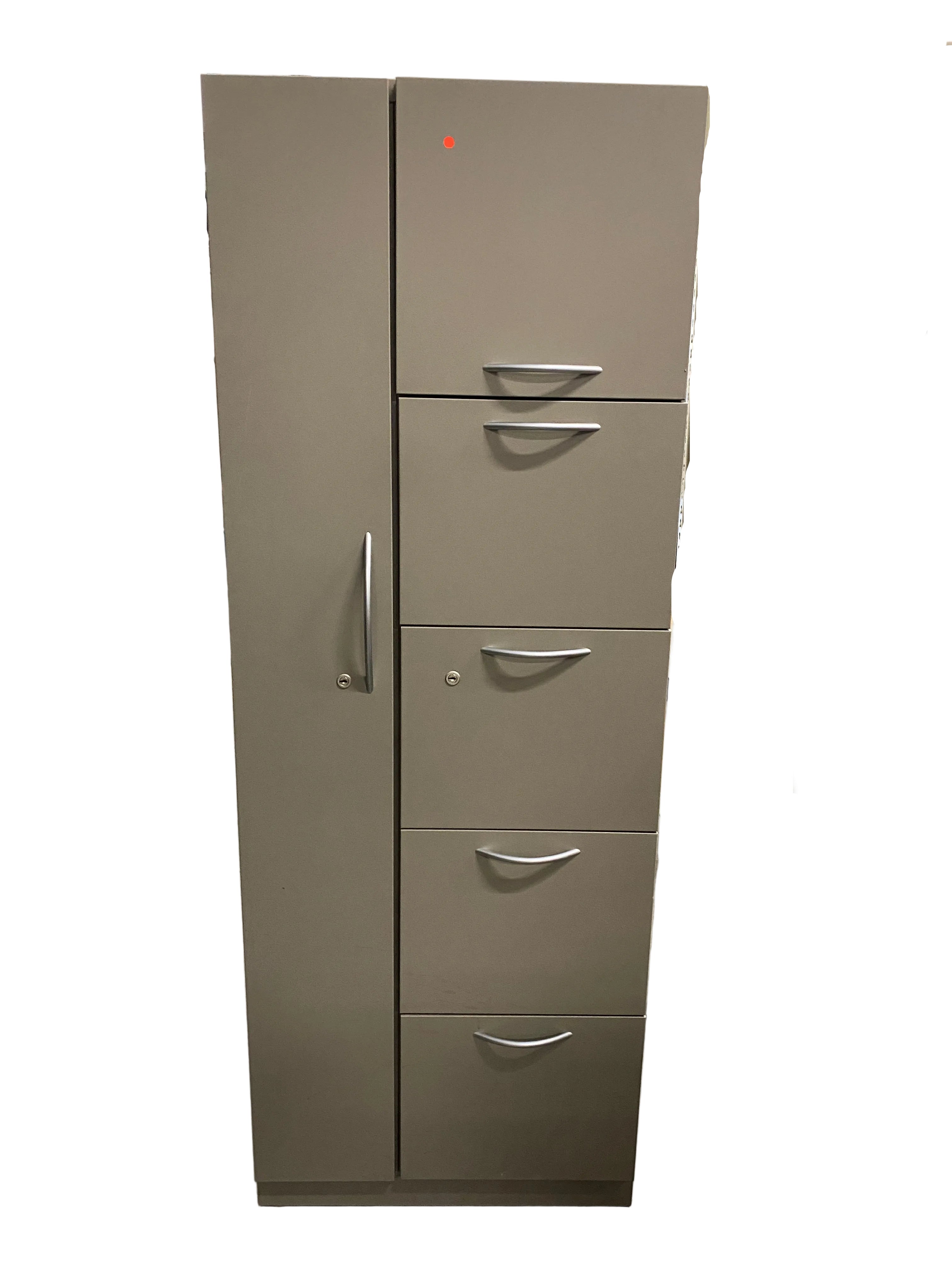 Steelcase Left Side Closet  Cabinet With Drawers