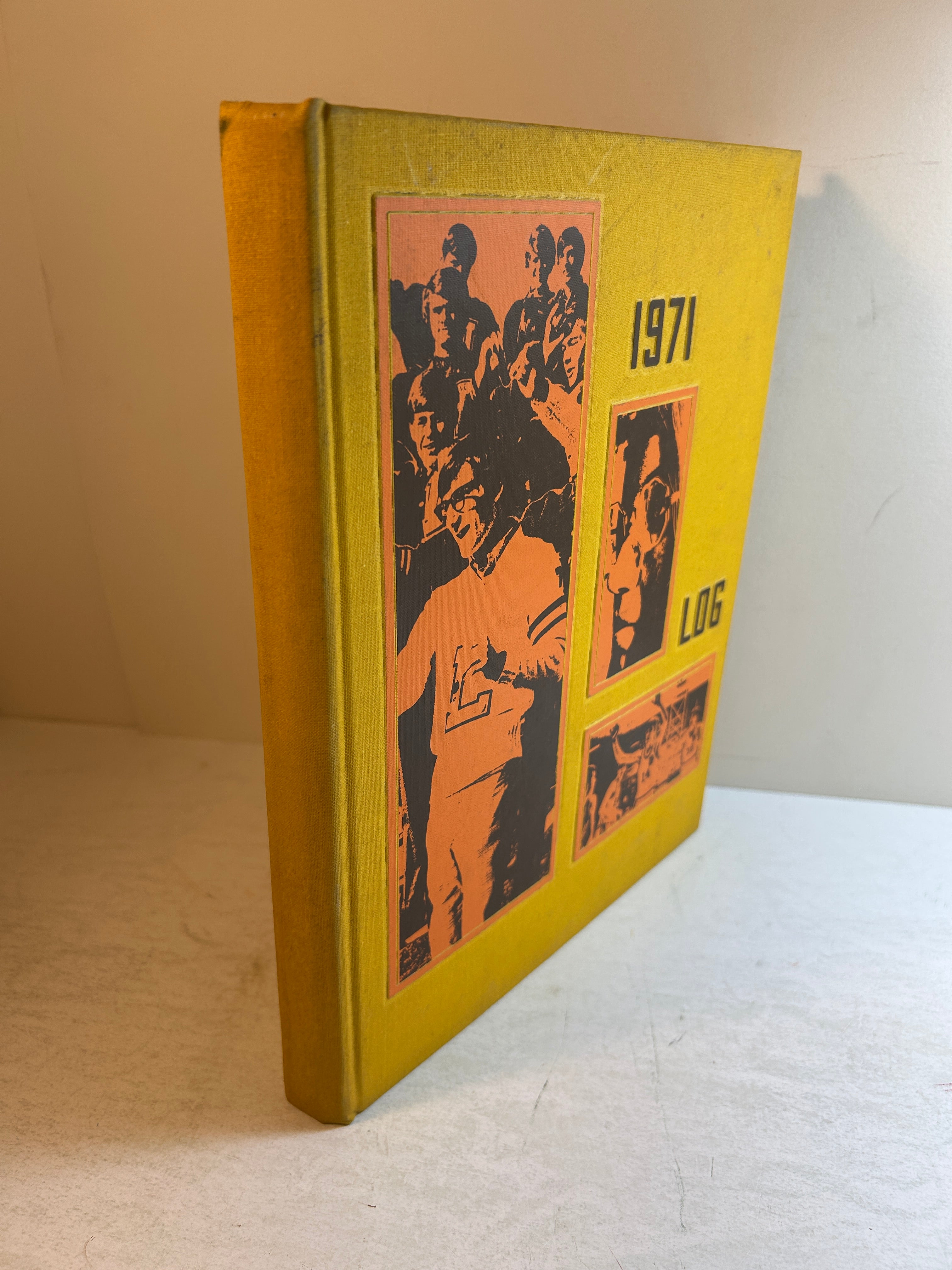 1971 "Log" Lakeview High School Yearbook Battle Creek, MI JoLaine Reierson HC