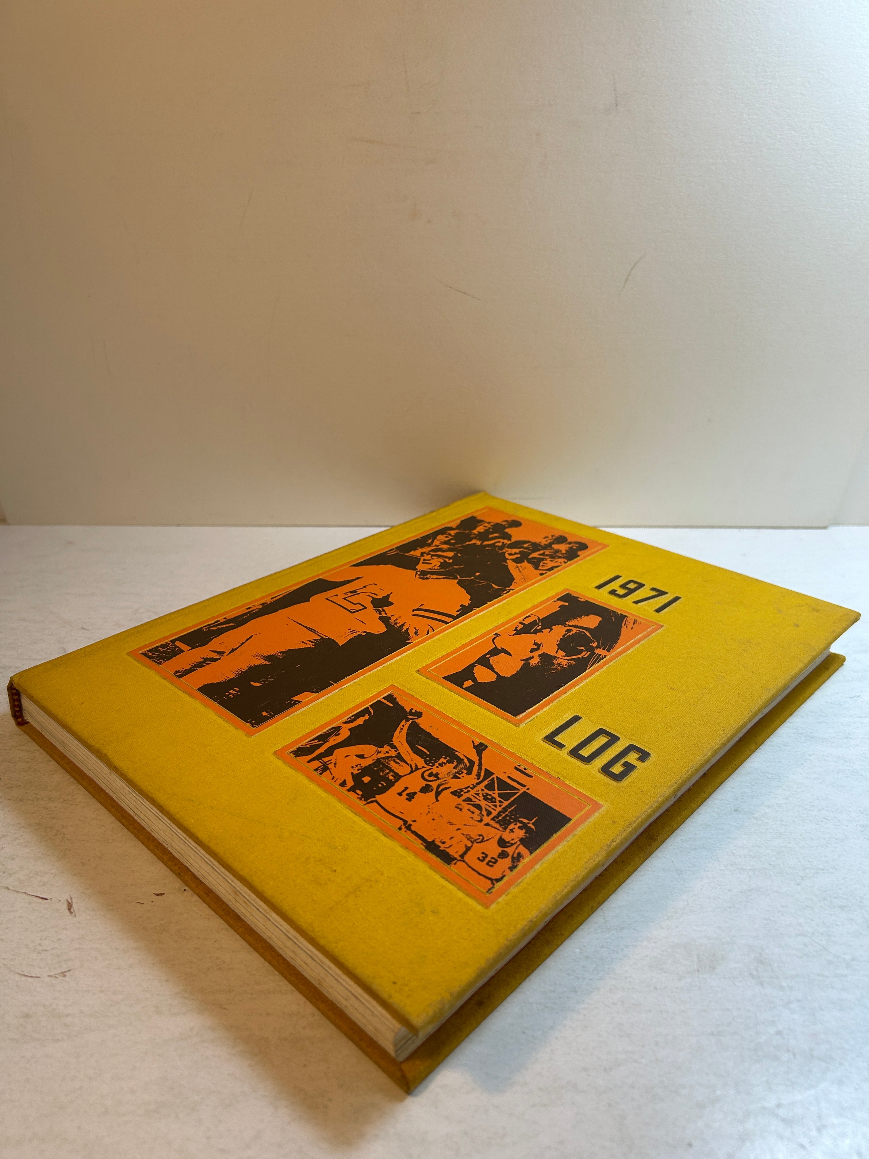 1971 "Log" Lakeview High School Yearbook Battle Creek, MI JoLaine Reierson HC