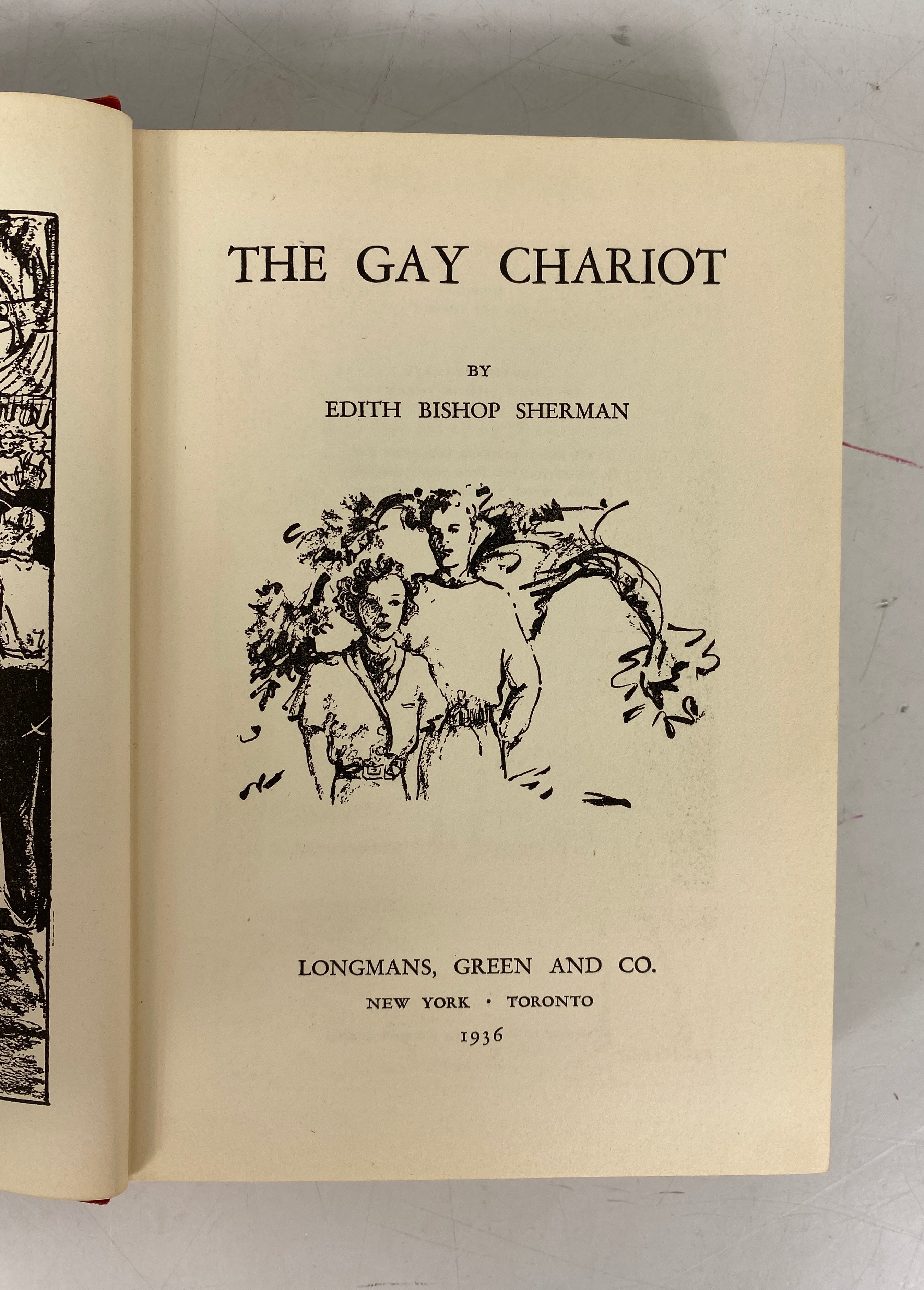 The Gay Chariot by Edith Bishop Sherman 1936 1st Edition HC