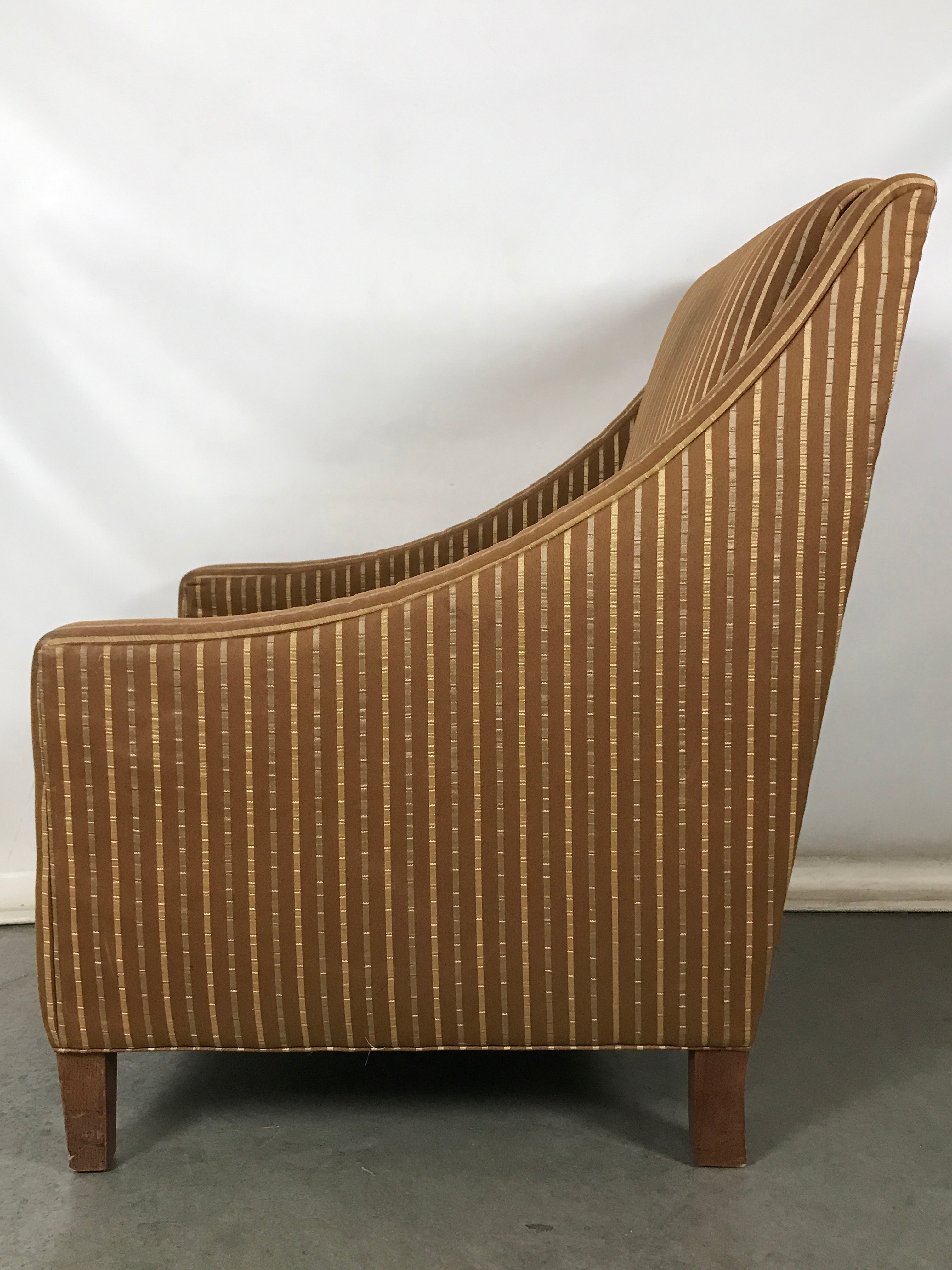 Norwalk Furniture Striped Brown Chair