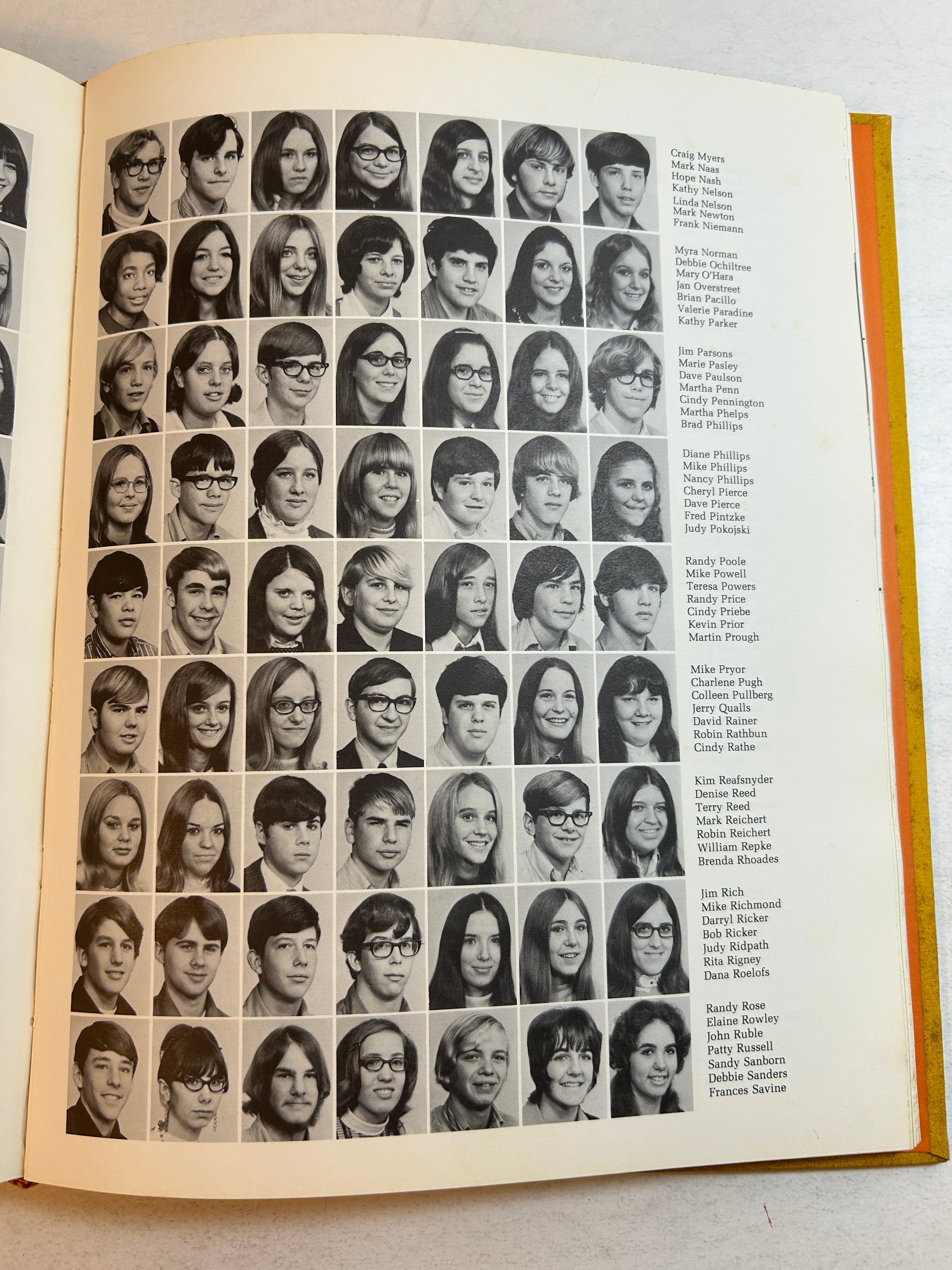 1971 "Log" Lakeview High School Yearbook Battle Creek, MI JoLaine Reierson HC