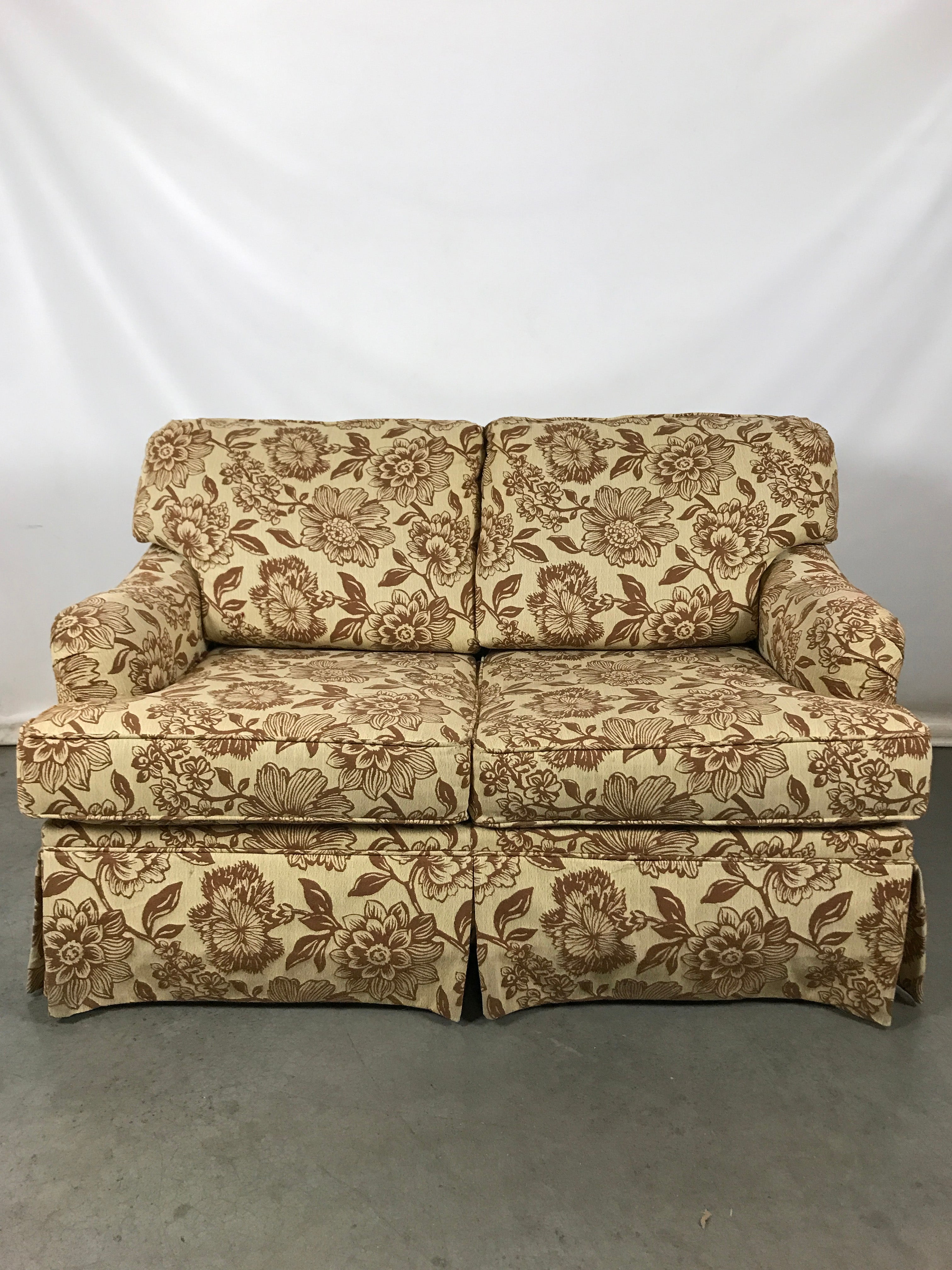 Hickory Springs Small Loveseat Sofa Bed