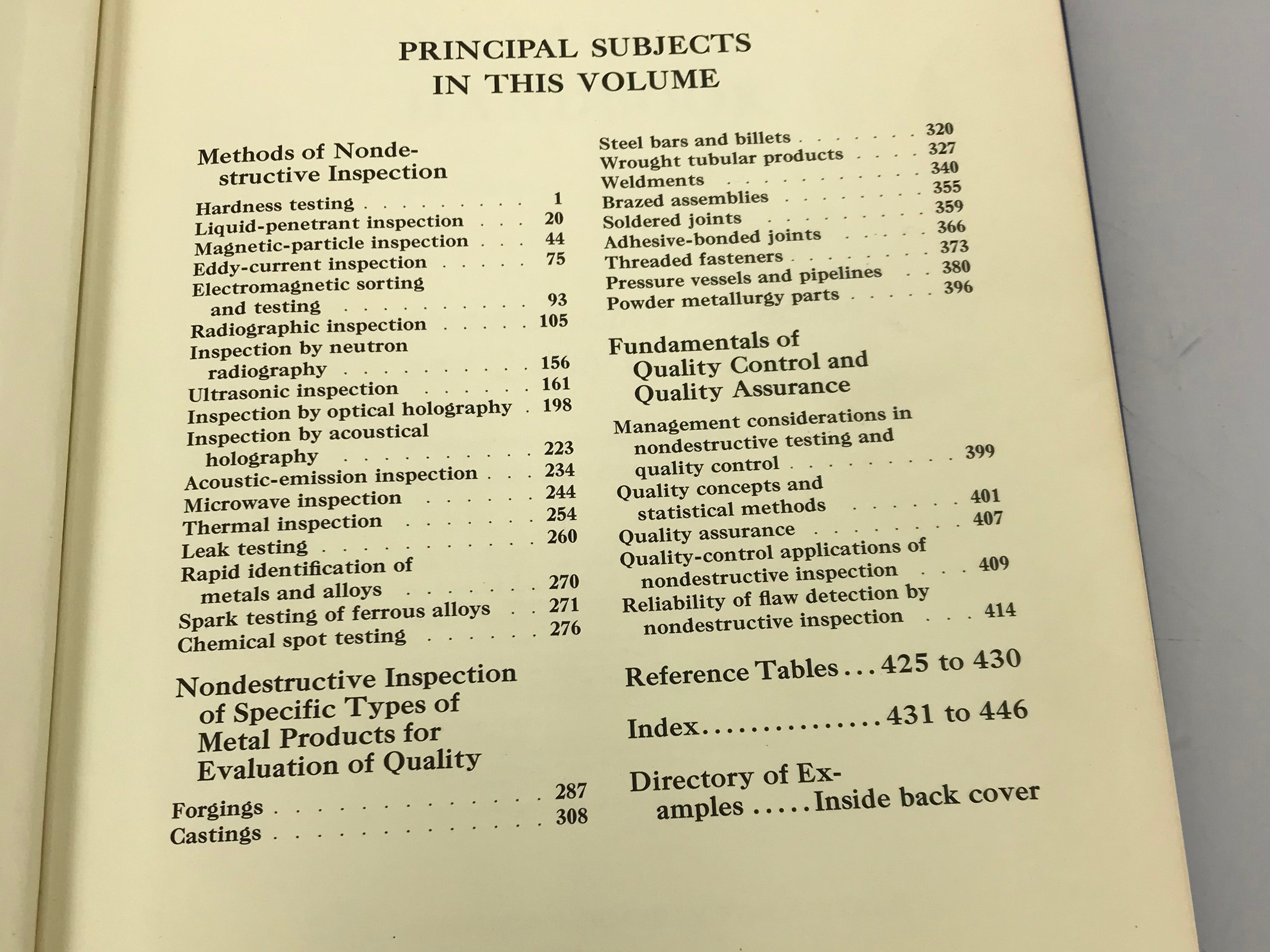 ASM Metals Handbook 8th Edition Vols. 2-5, 9, 11 1969
