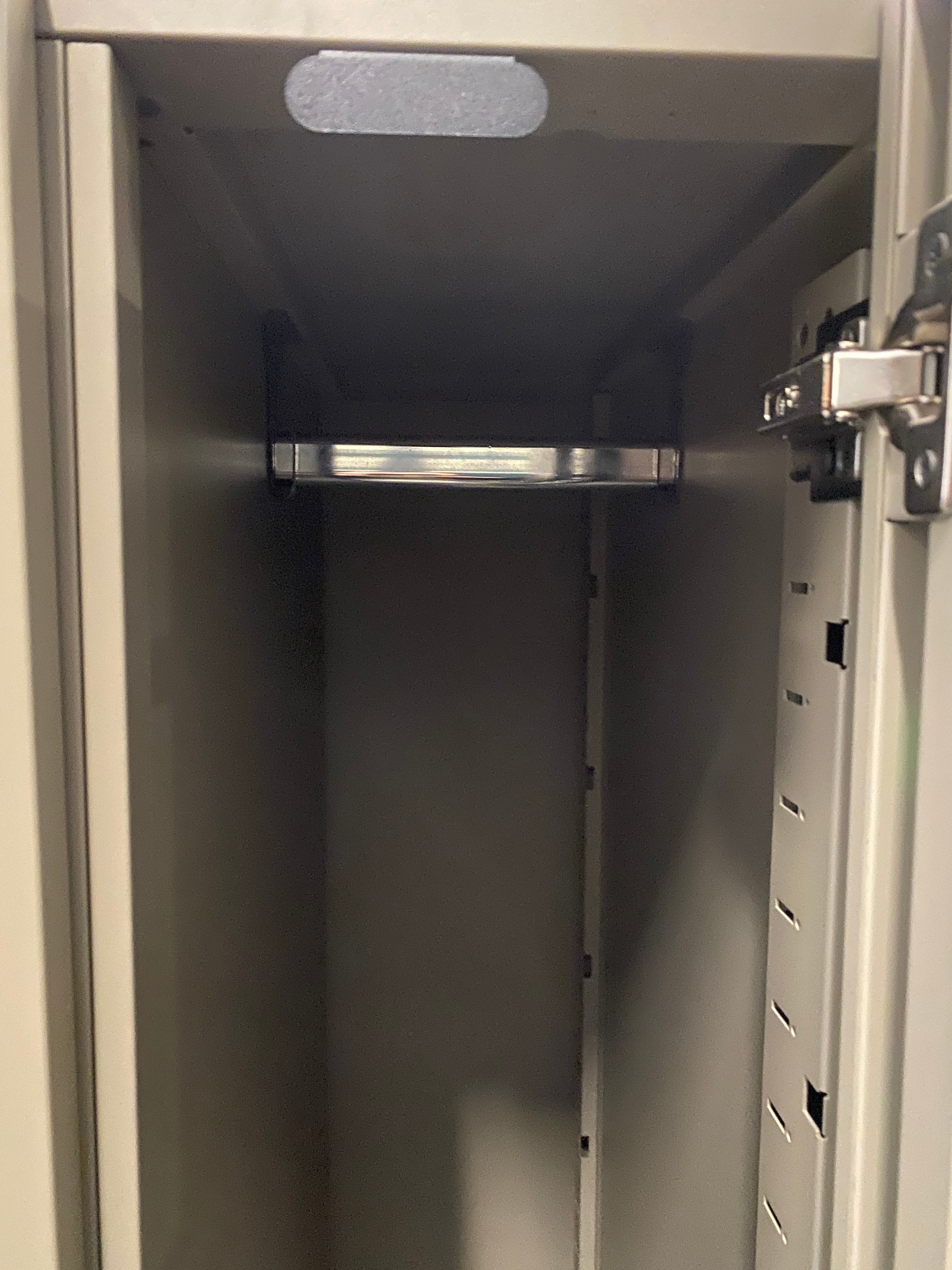 Steelcase Right Side Closet Grey Cabinet With Drawers